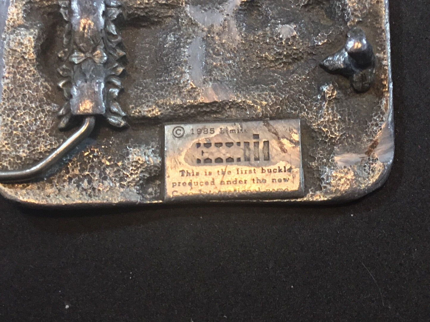 VINTAGE 1980s **CASE/INTERNATIONAL HARVESTER** TRACTOR COMBINE BELT BUCKLE 1985