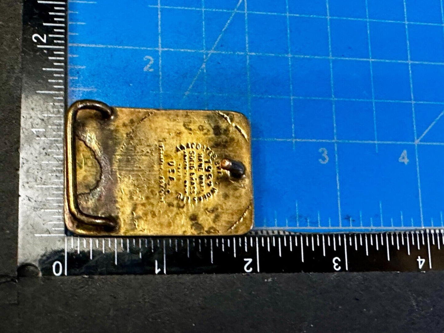 The Washington Water Power Co Spokane Solid Brass 1992 Commemorative Belt Buckle