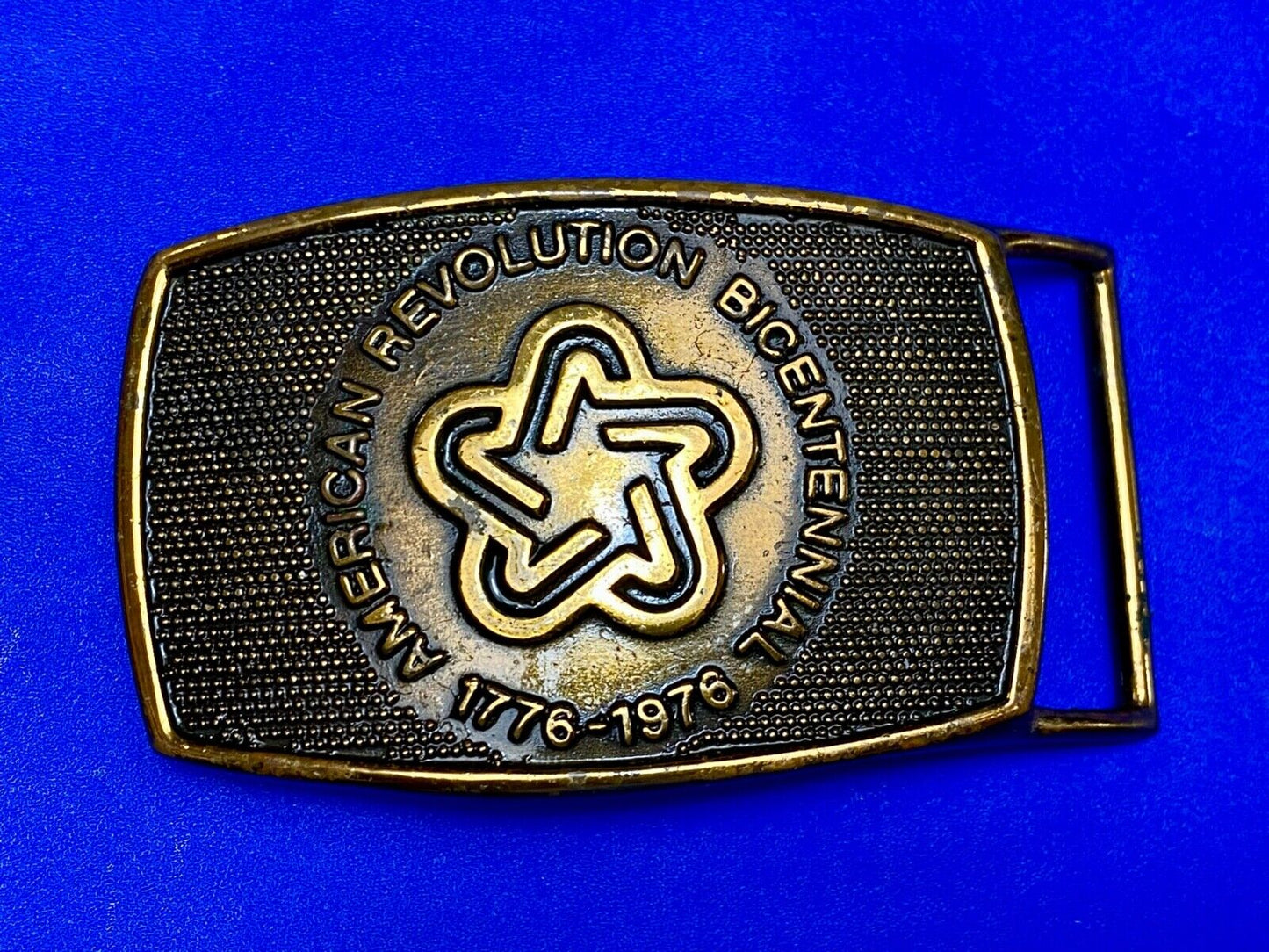 American Revolution bicentennial Patriotic United States belt buckle by LEE
