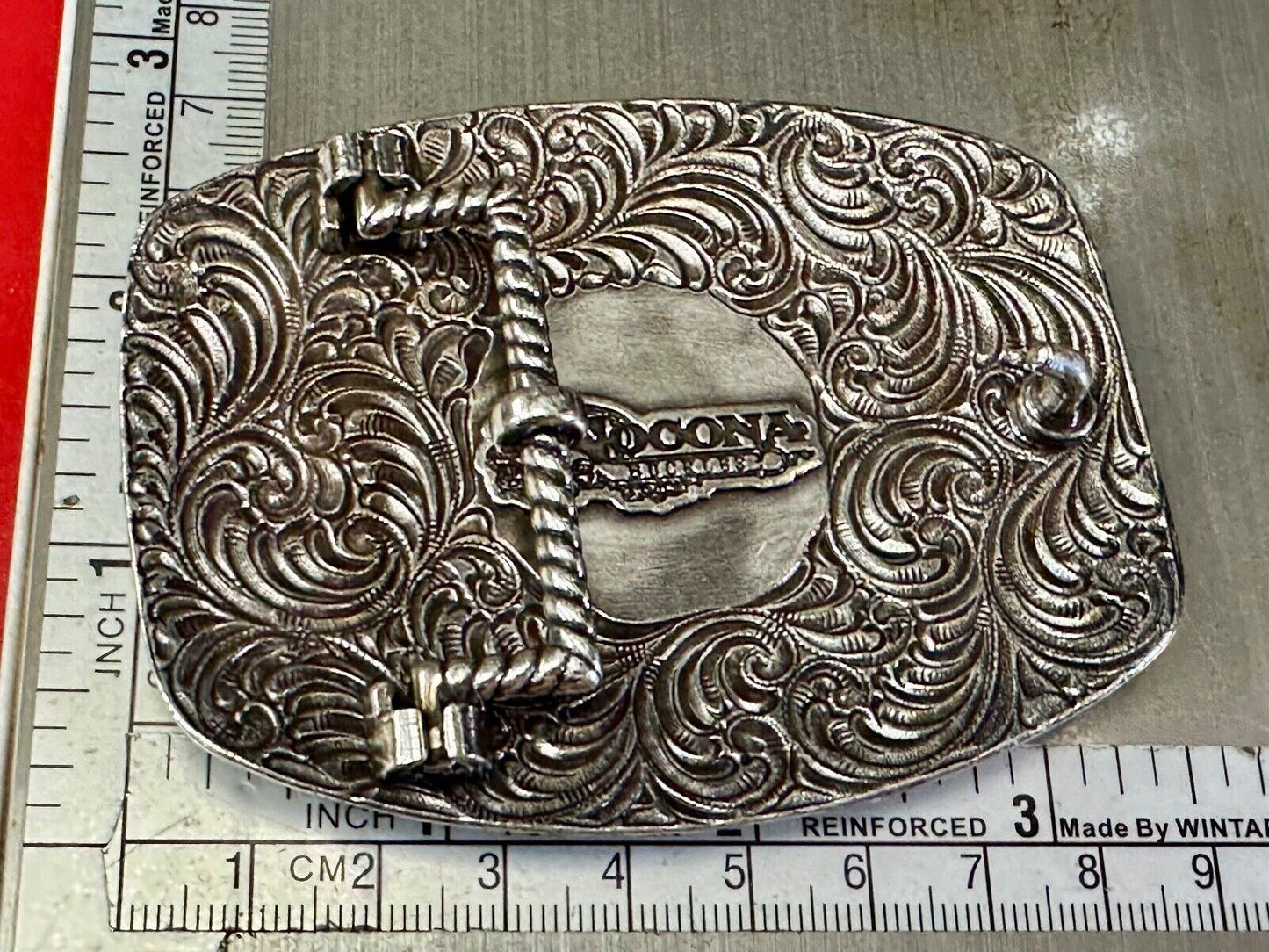 The Longhorn cow steer - cowboys cowgirls western belt buckle by Nocona