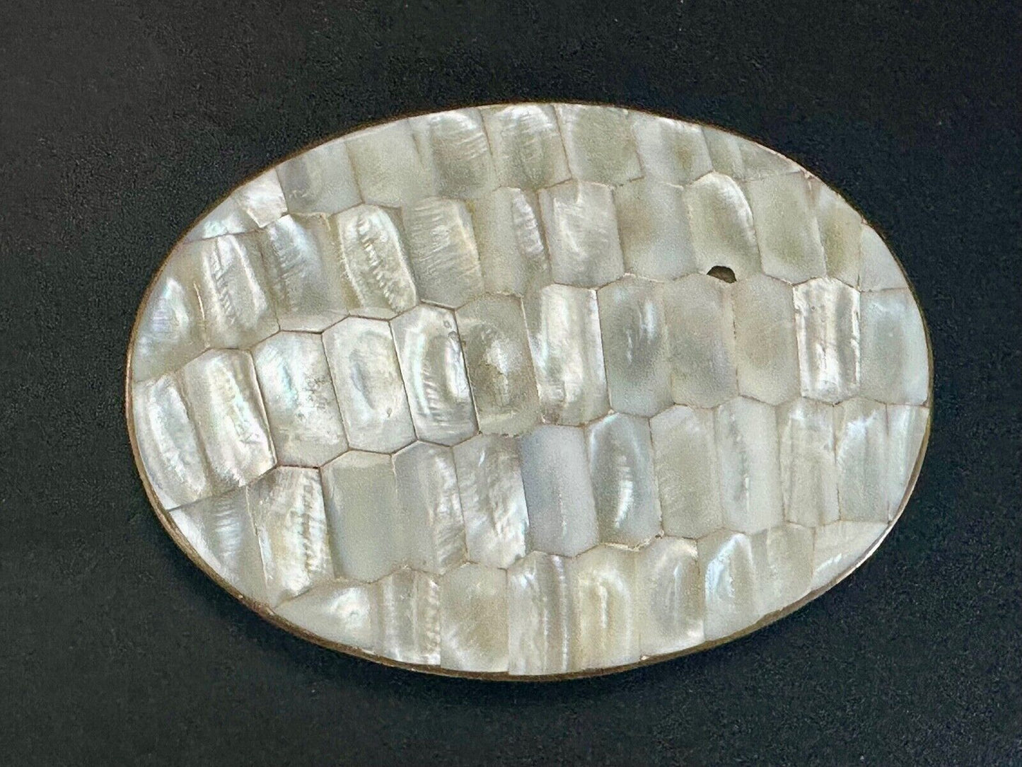 Beautiful Vintage shell theme natural brass belt slide buckle