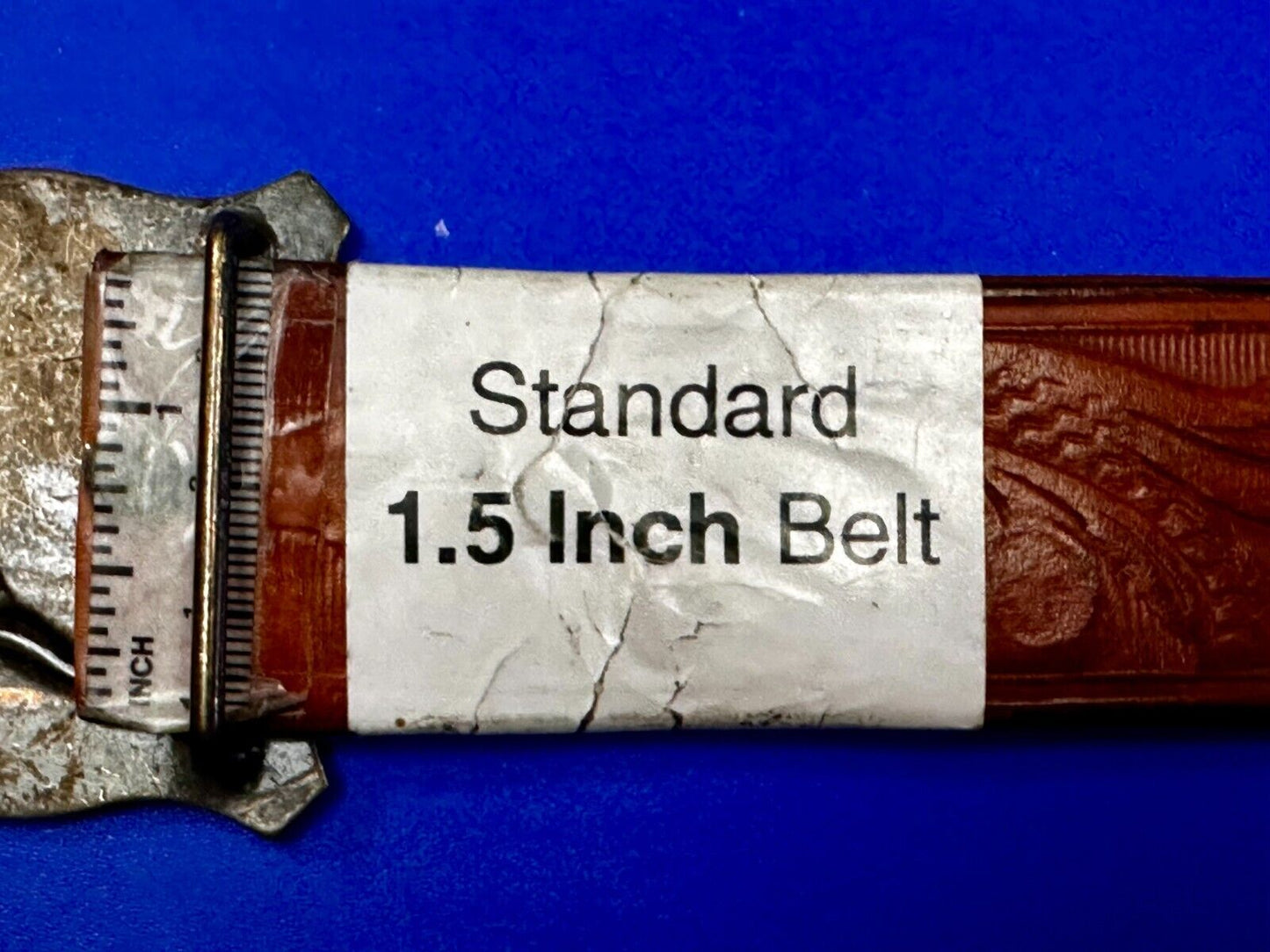 Texas Longhorn Steer Bull Cow Ornate Raised Dimensional Stamped Belt Buckle