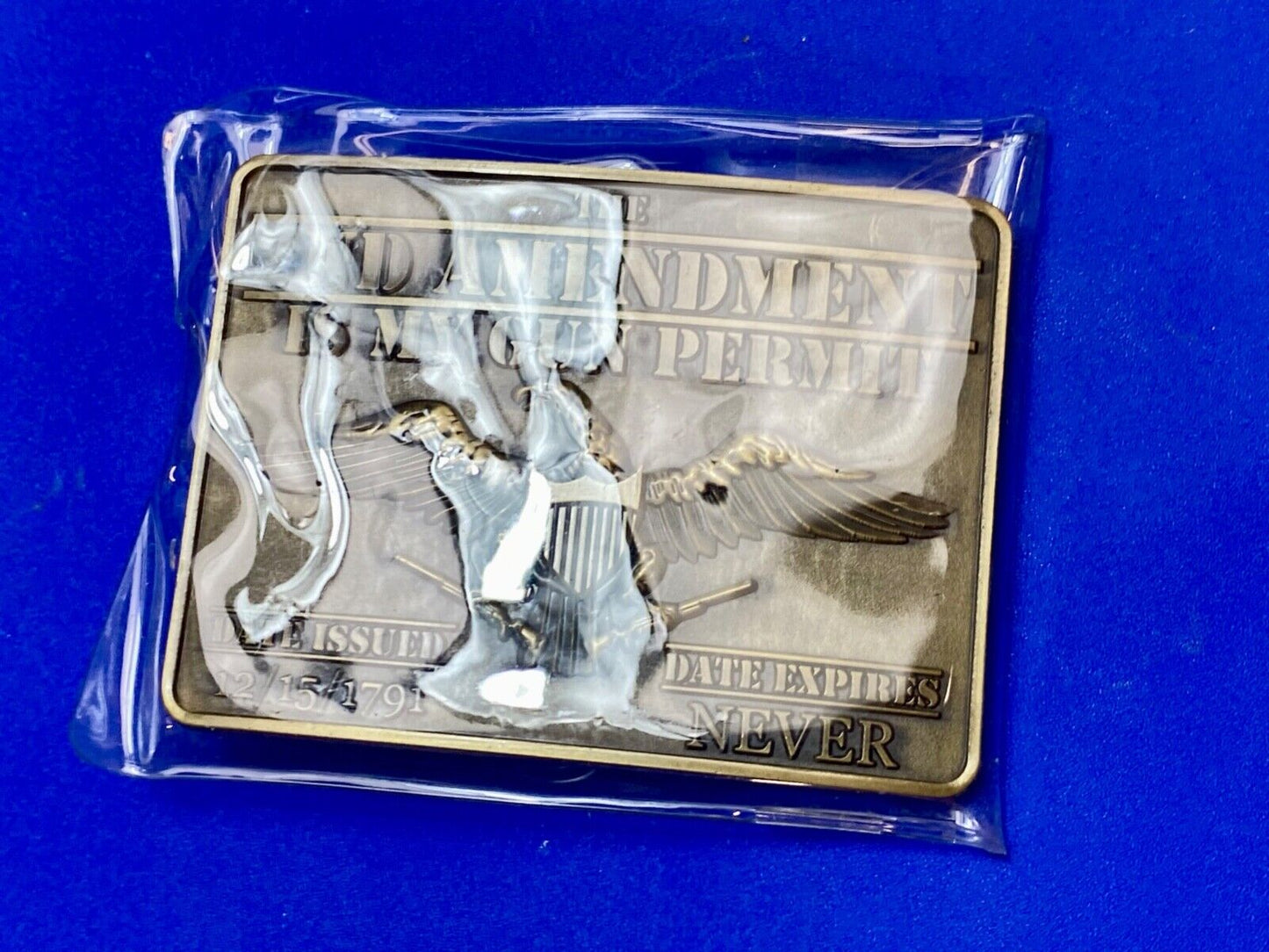 The Second Amendment is my Gun Permit belt buckle