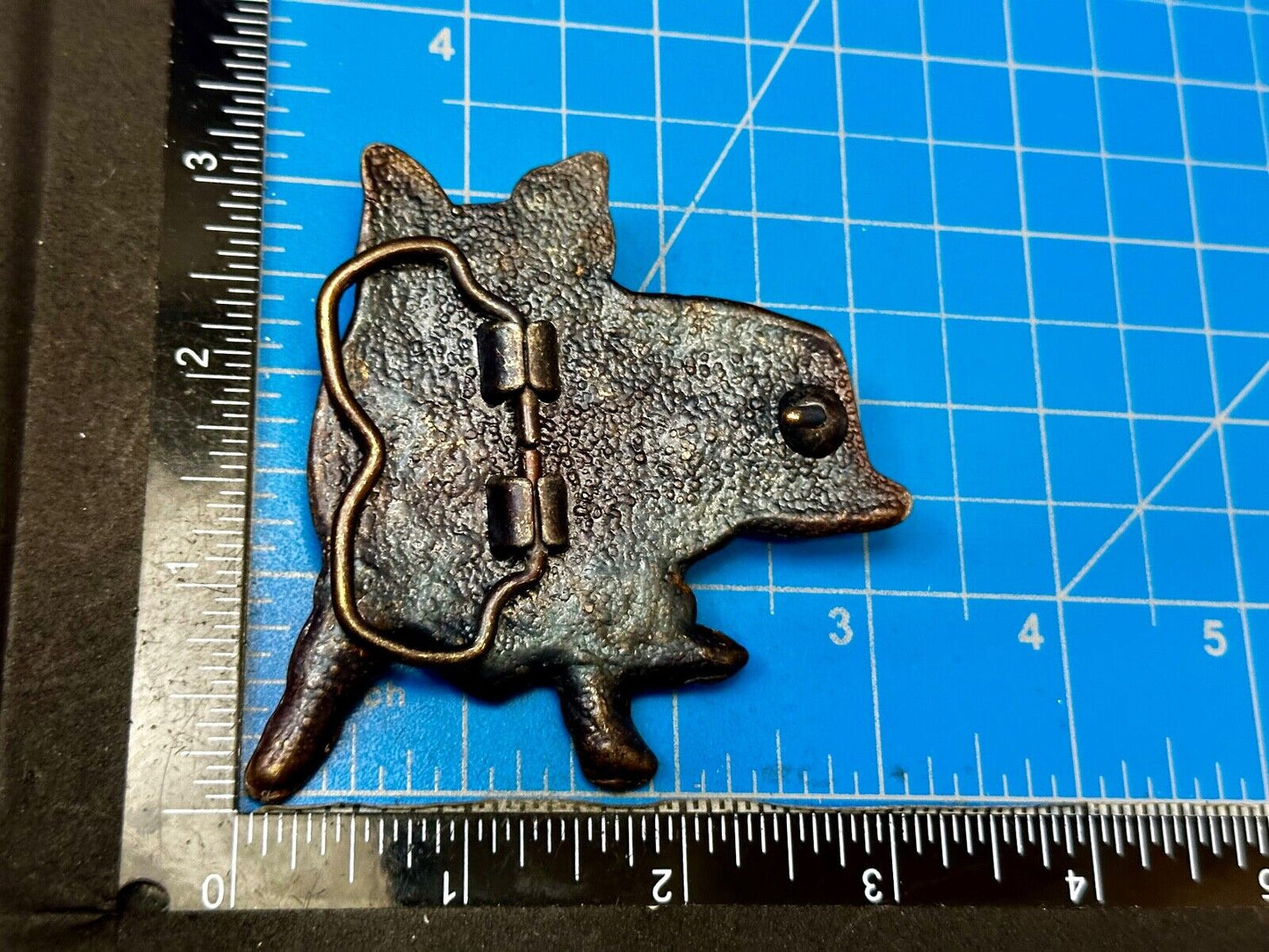 Adorable Collie Dog Breed Lassie Sitting Breeder Owner Vtg. CutoutBelt Buckle