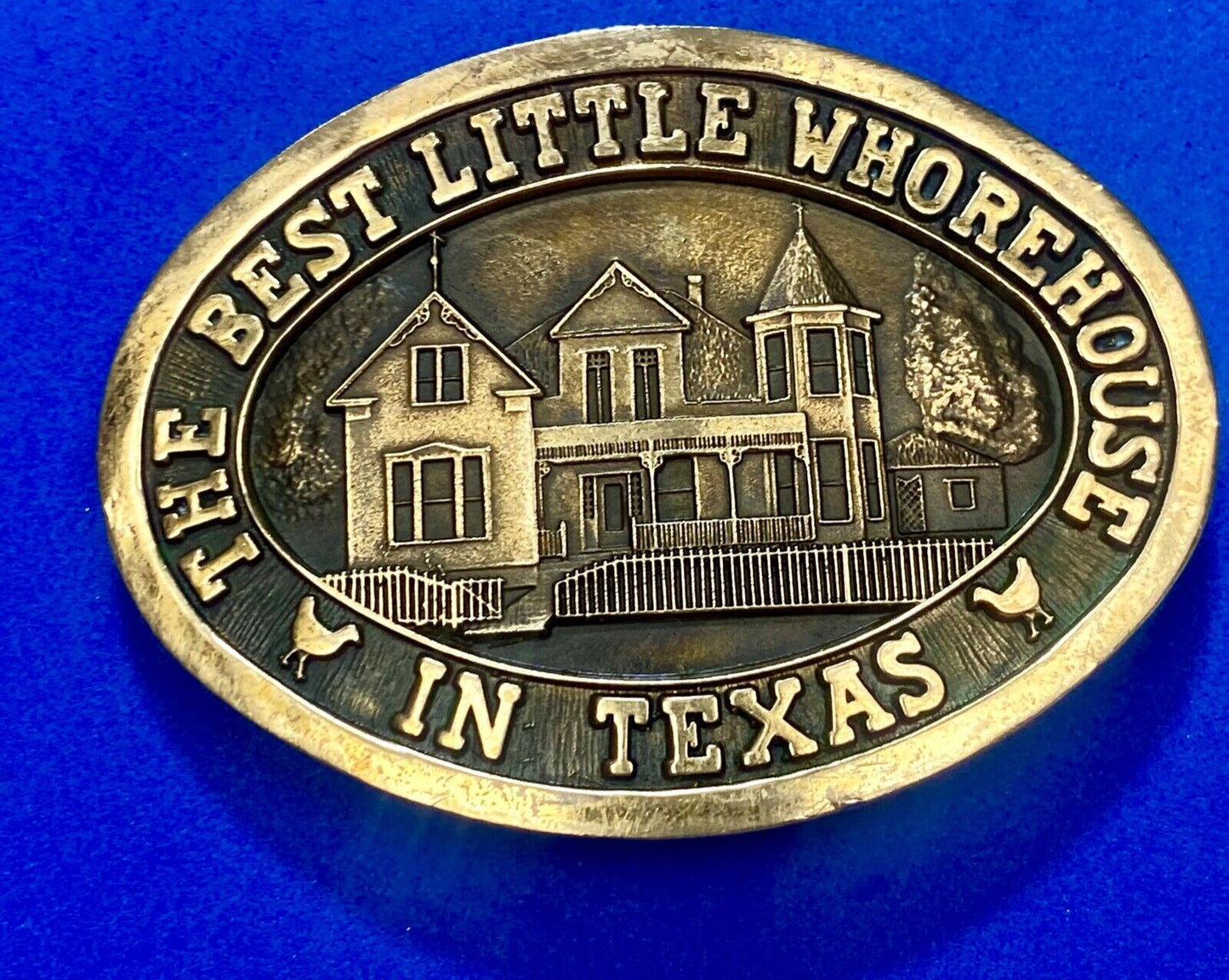 The Best Little Whorehouse in Texas Burt Dolly belt buckle Movie Wrap Crew Gift!