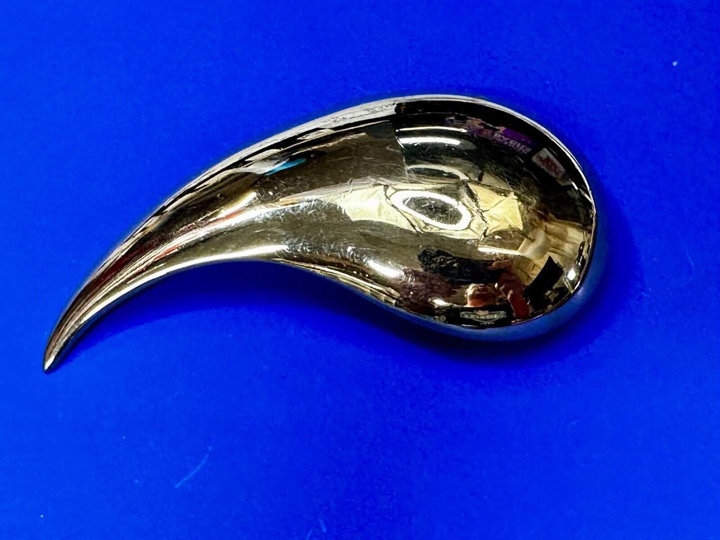 Teardrop HUGE Unique Pattern Design Boho Large Gold Tone Belt Buckle Alexis