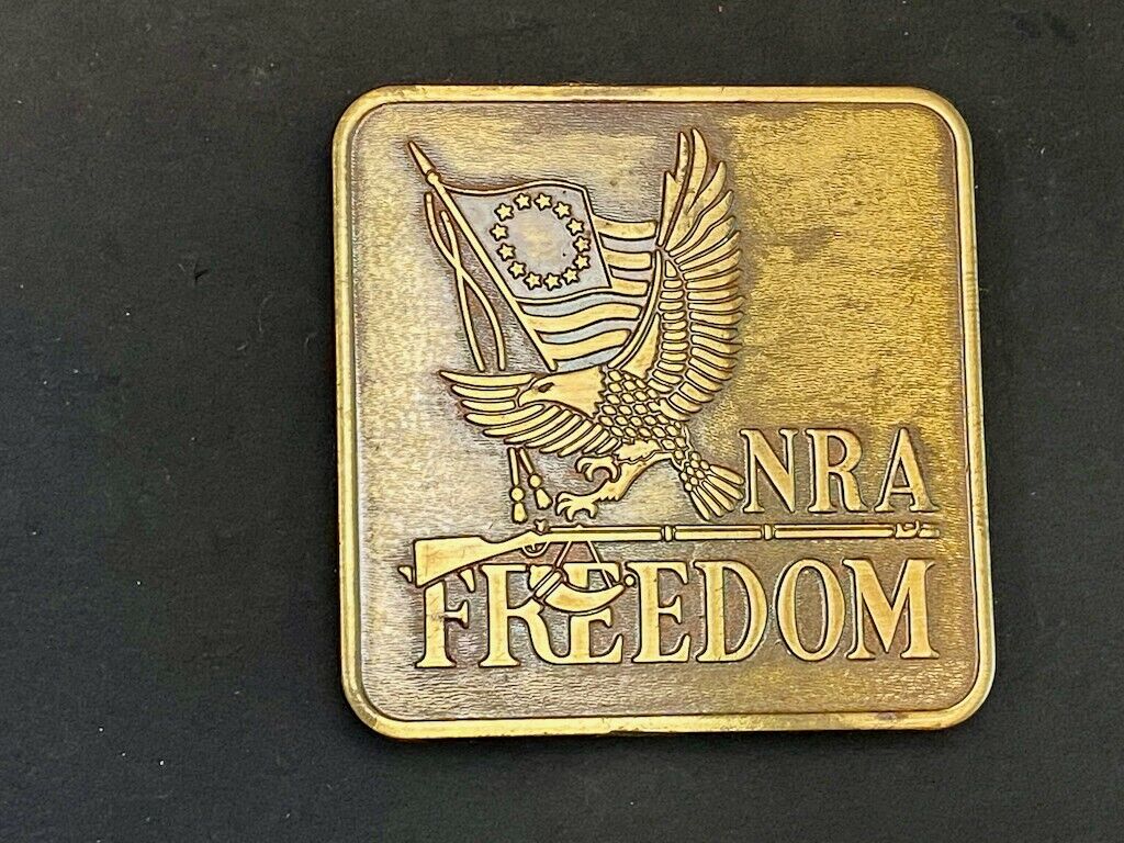 Bicentennial - Firearms Freedom Institute Nra Usa Gun Collectors Belt Buckle