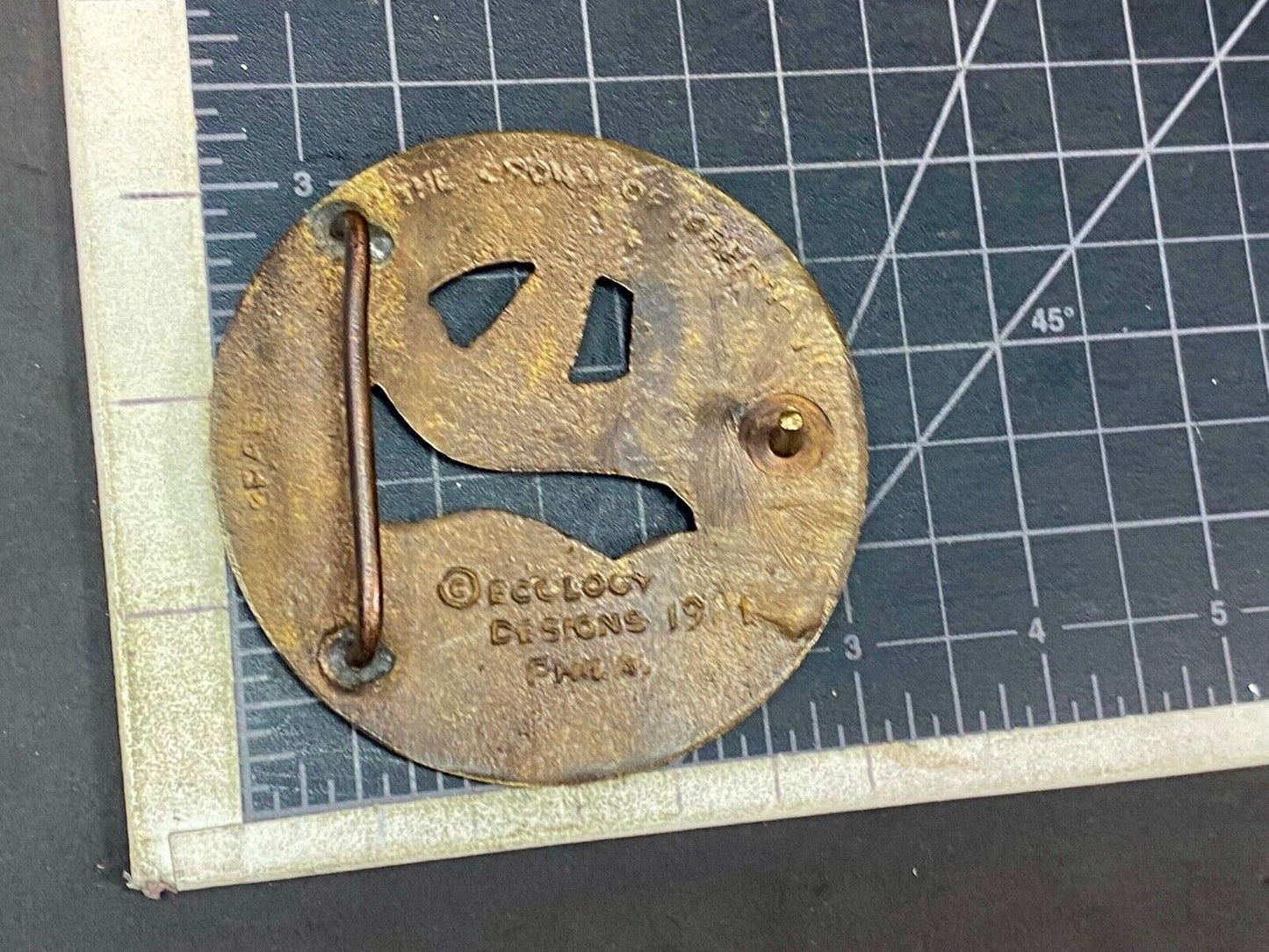 The Crown Of Creation Religious Christian Dove Vintage Belt Buckle