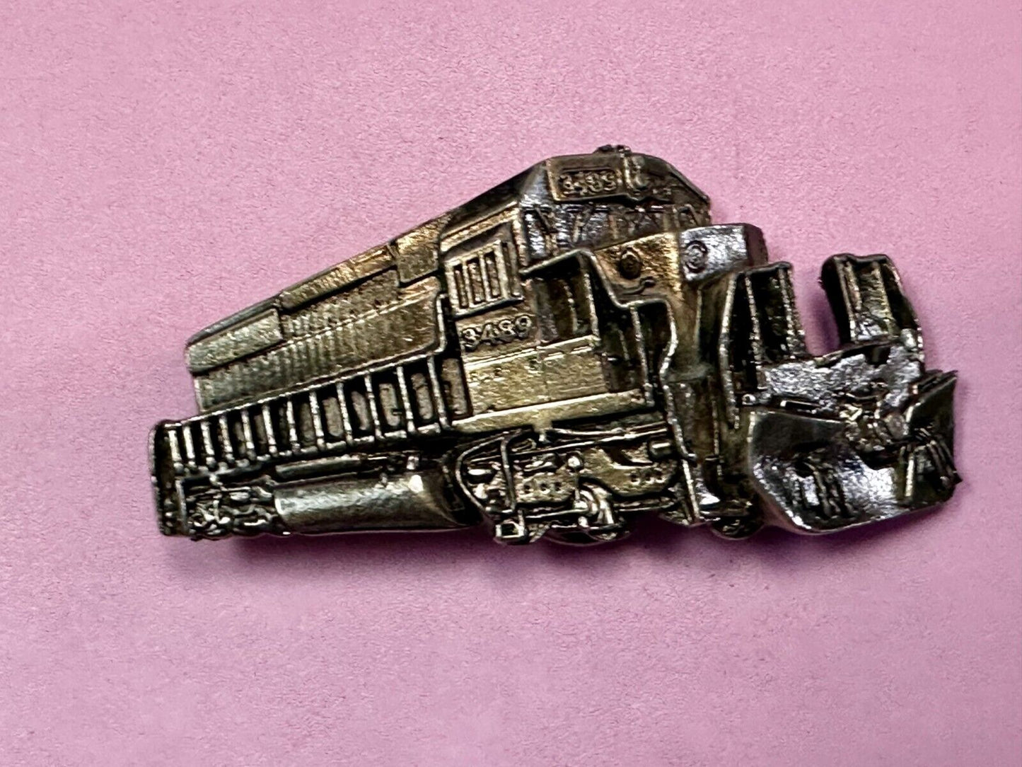 3489 Train Locomotive RailRoad Vintage 1980 - The Great American Belt Buckle Co
