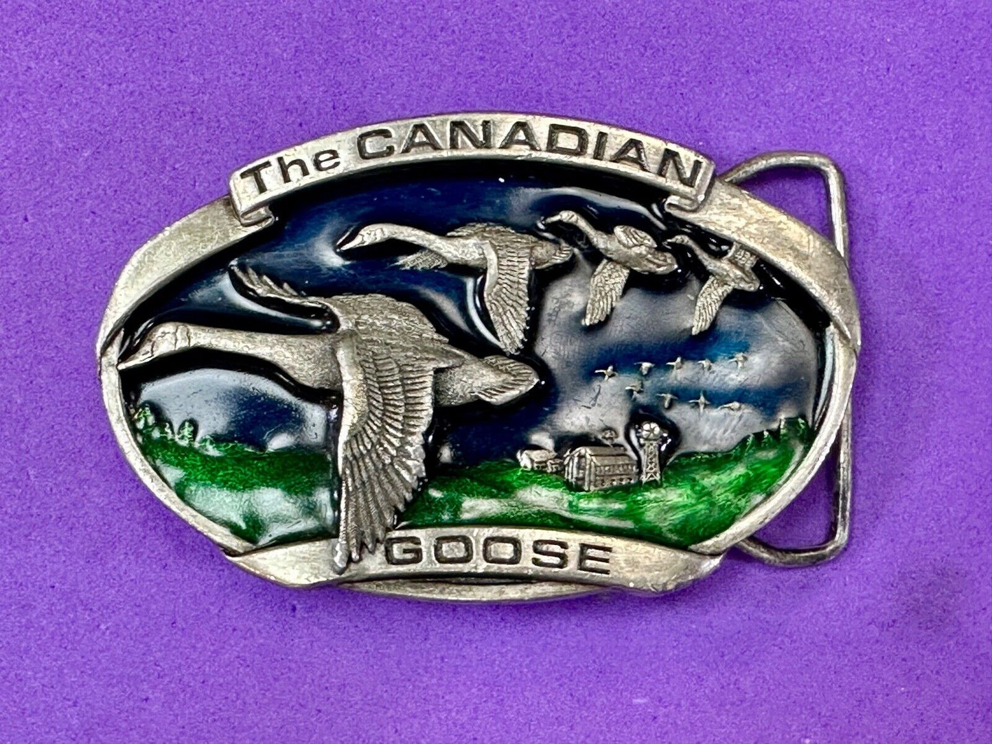 The Canadian Goose commemorative vintage 1983 bergamot belt buckle