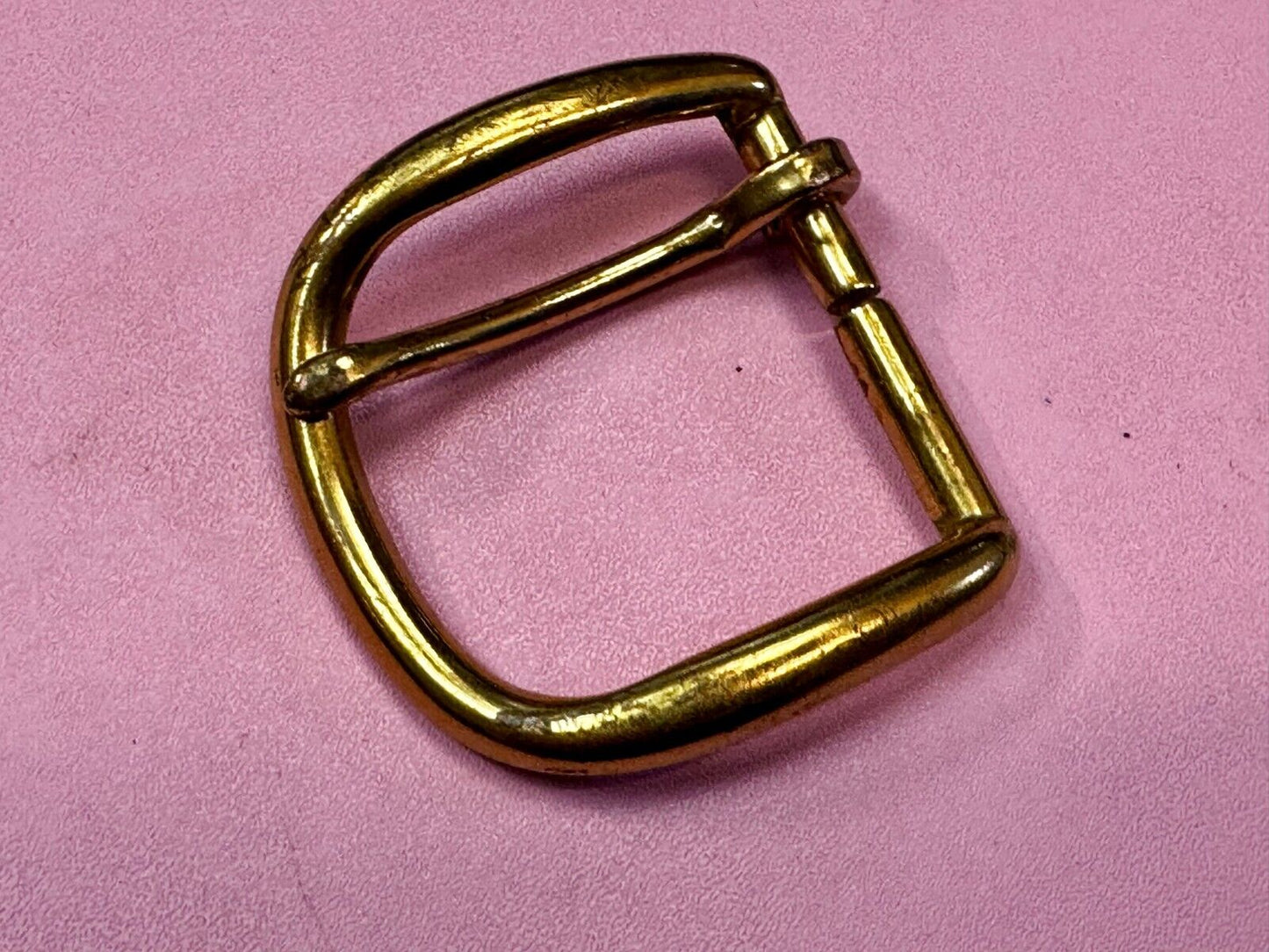 Vintage Brass Tone Replacement Belt Buckle Marked W