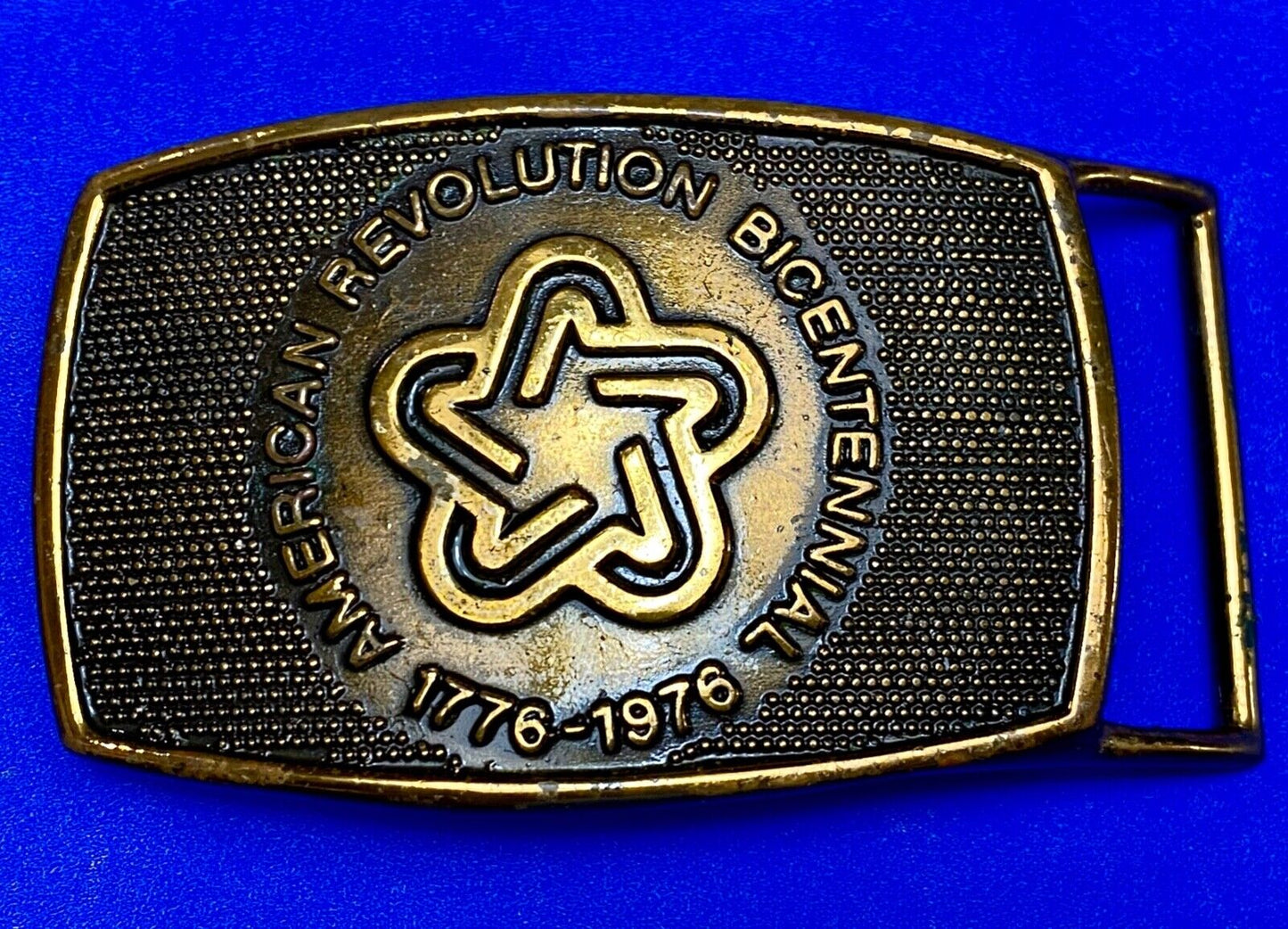 American Revolution bicentennial Patriotic United States belt buckle by LEE