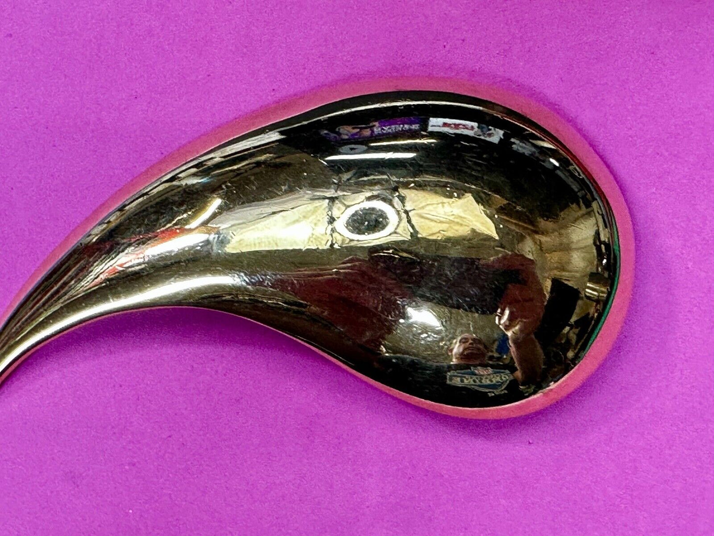 Teardrop HUGE Unique Pattern Design Boho Large Gold Tone Belt Buckle Alexis