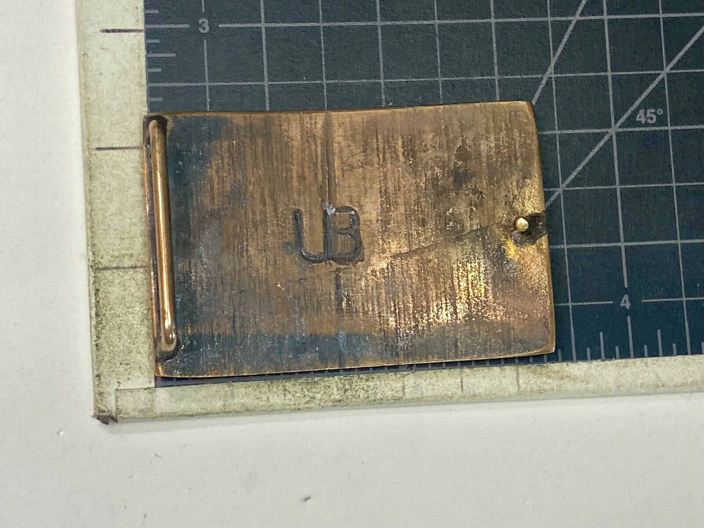 The San Francisco Cable Car - Vintage Brass Heavy Belt Buckle Stamped Ub