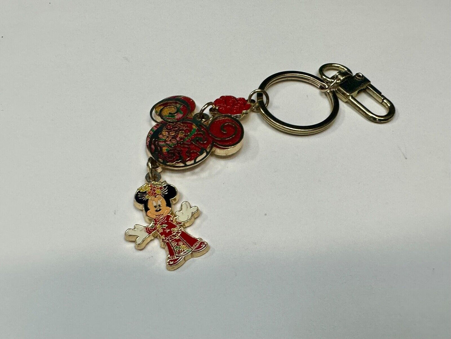 Vintage Dangle Minnie Mouse. - Disneyland Keychain - Key Ring Chain