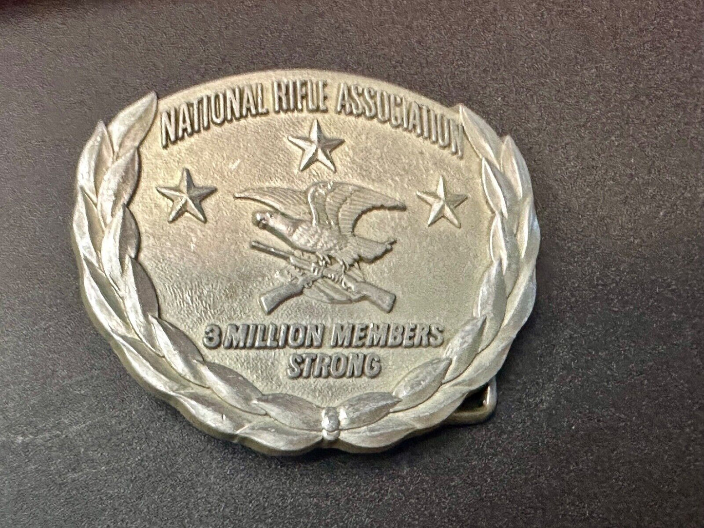 3 Million Members Strong National Rifle Assn NRA Membership belt buckle