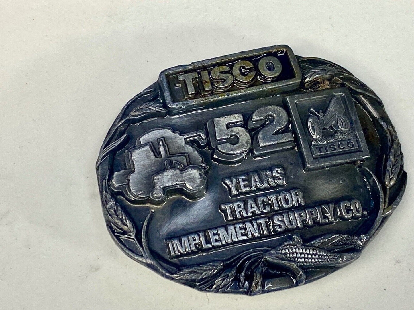Tisco Tractor Implement Supply Agriculture Farm Farming 52 Year Belt Buckle