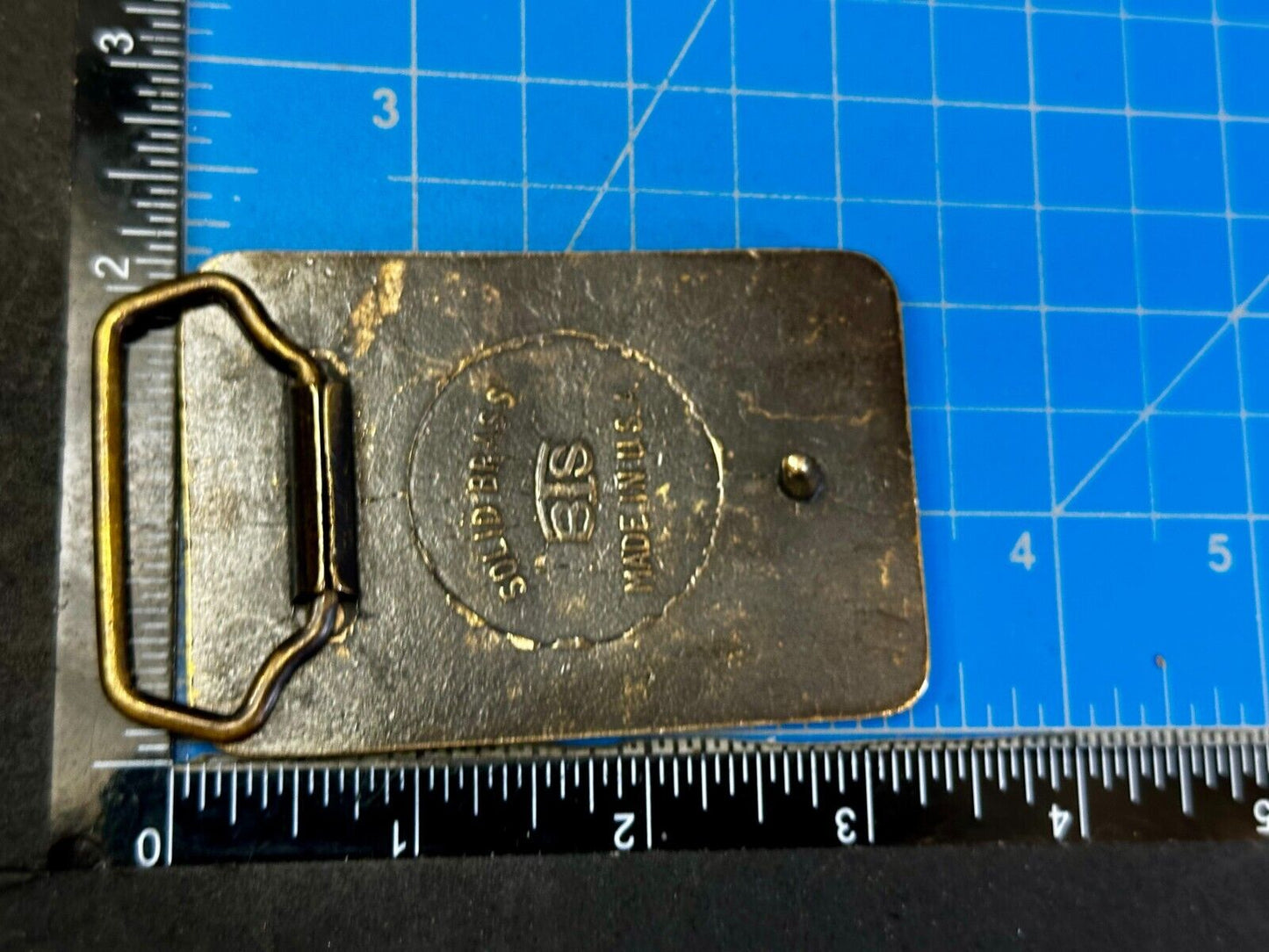 Black Powder Shooter Gun Ammo Collectors Solid Brass Belt Buckle by BTS