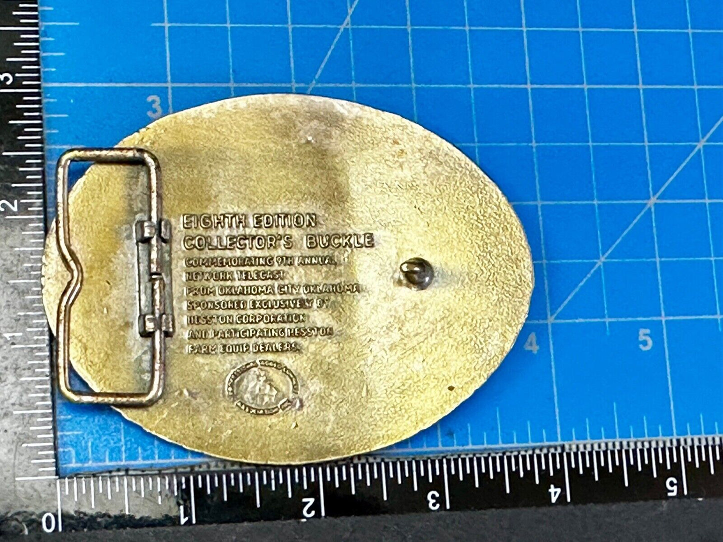 1982 Hesston NFR All Around Cowboy National Finals Rodeo Belt Buckle