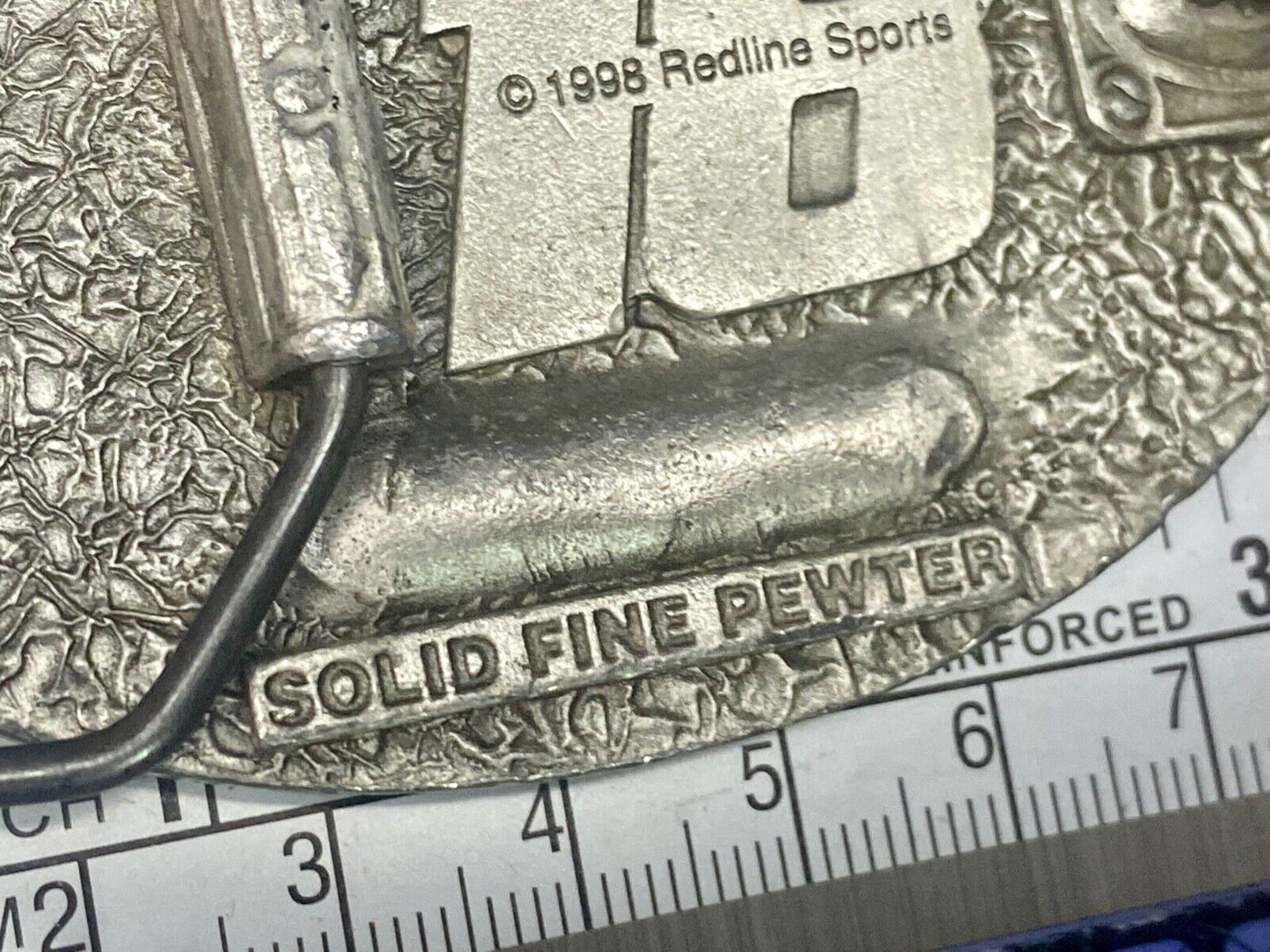 1990'S Bobby Labonte Nascar # 18 Pre Loved Belt Buckle By Redline Sports
