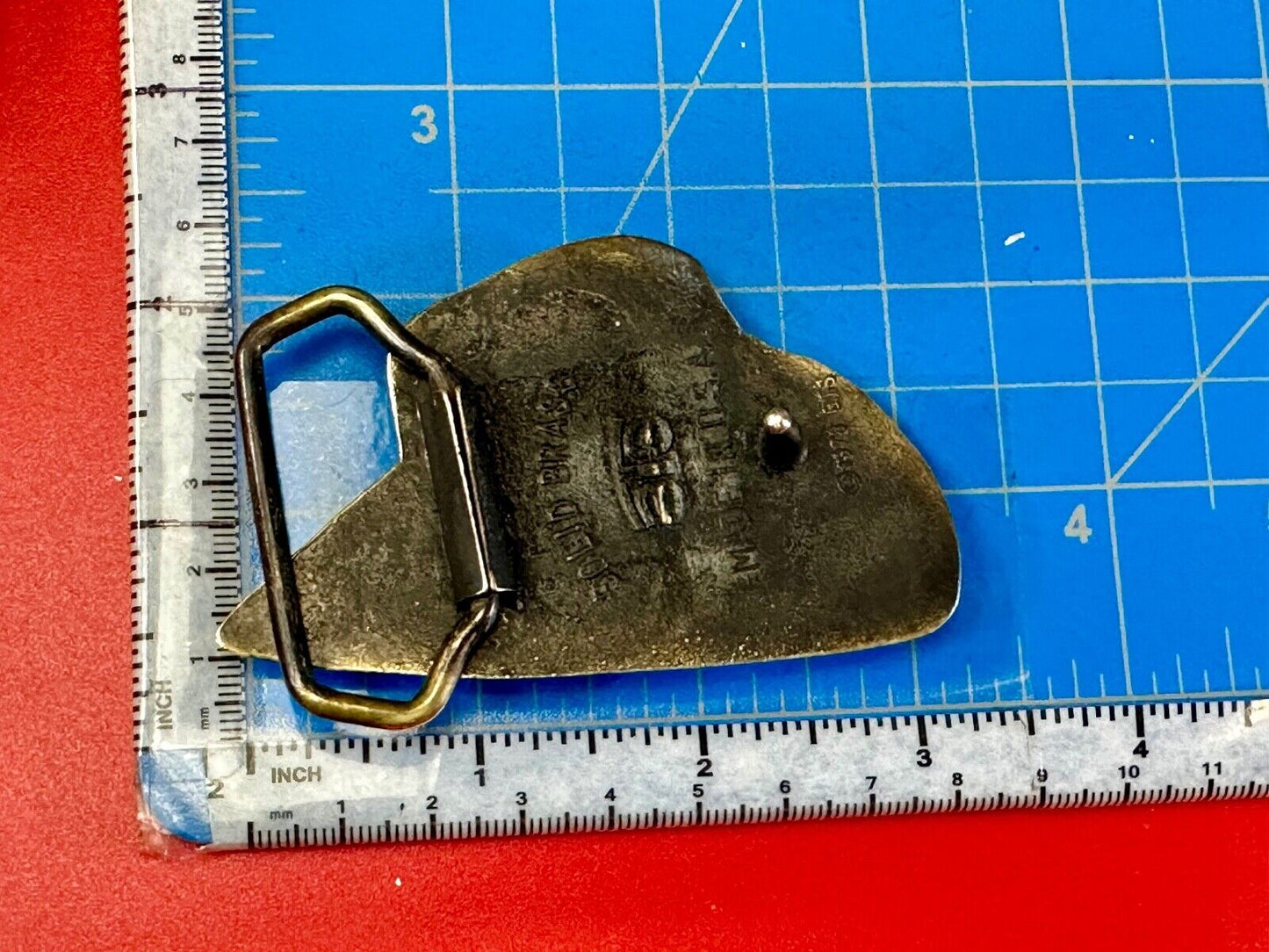 1978 BTS Cowboy Hat Figural Western Rodeo Vintage Cowboy Wearz belt buckle
