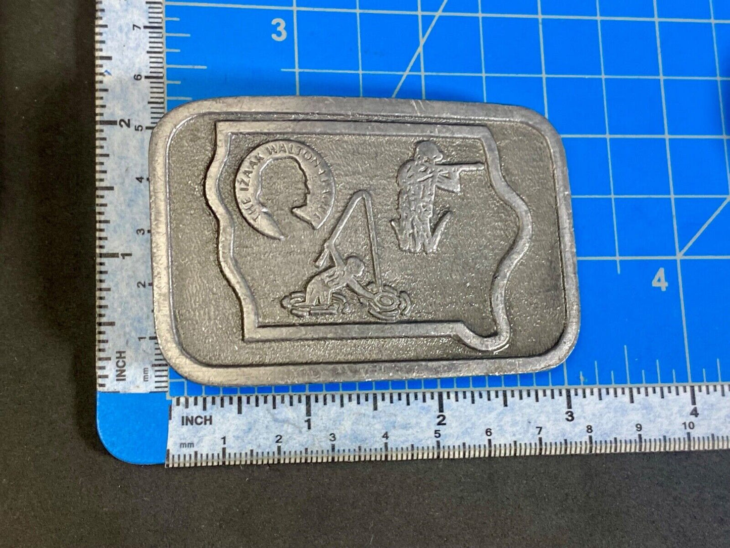The Izaak Walton League of America Hunting Fishing Western Belt Buckle