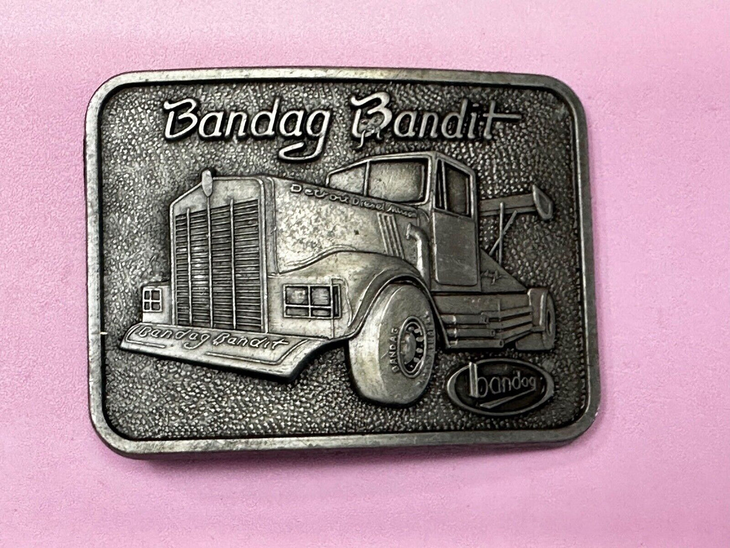 Bandag Bandit Vintage Kenworth Big Rig Trucking Semi Drivers Belt Buckle by RJ