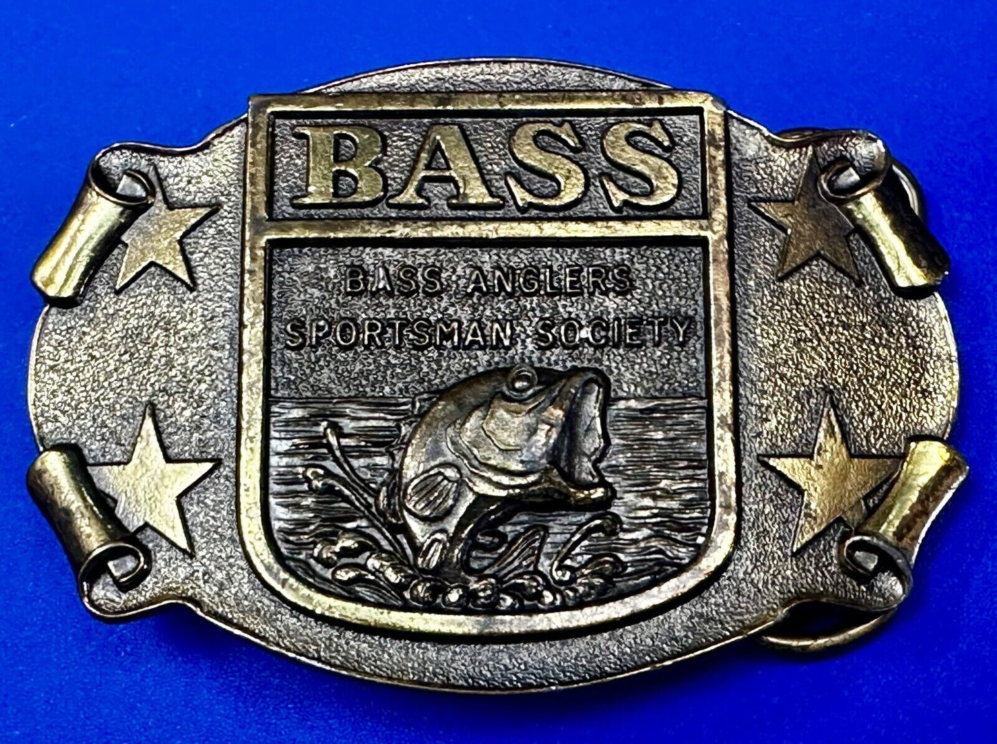 BASS Anglers Sportsman Society Sport Fishing Fishermans Belt Buckle - Gift!