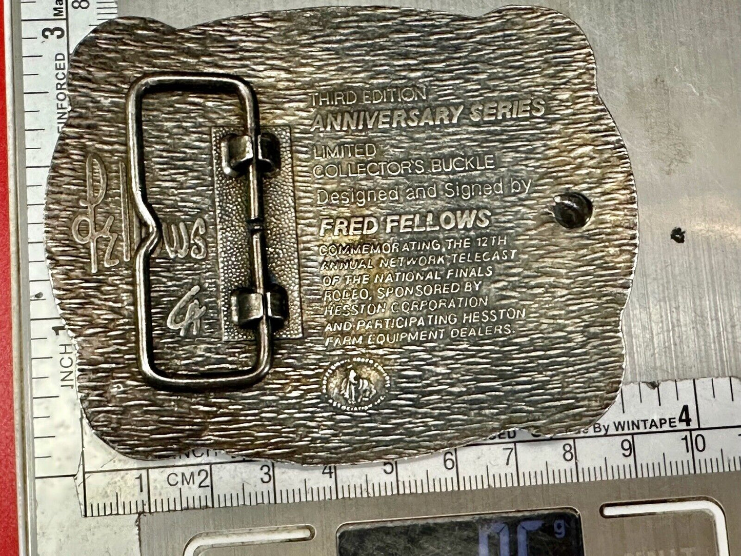 1985 Hesston National Finals Rodeo NFR Limited Edition Collectors Belt Buckle
