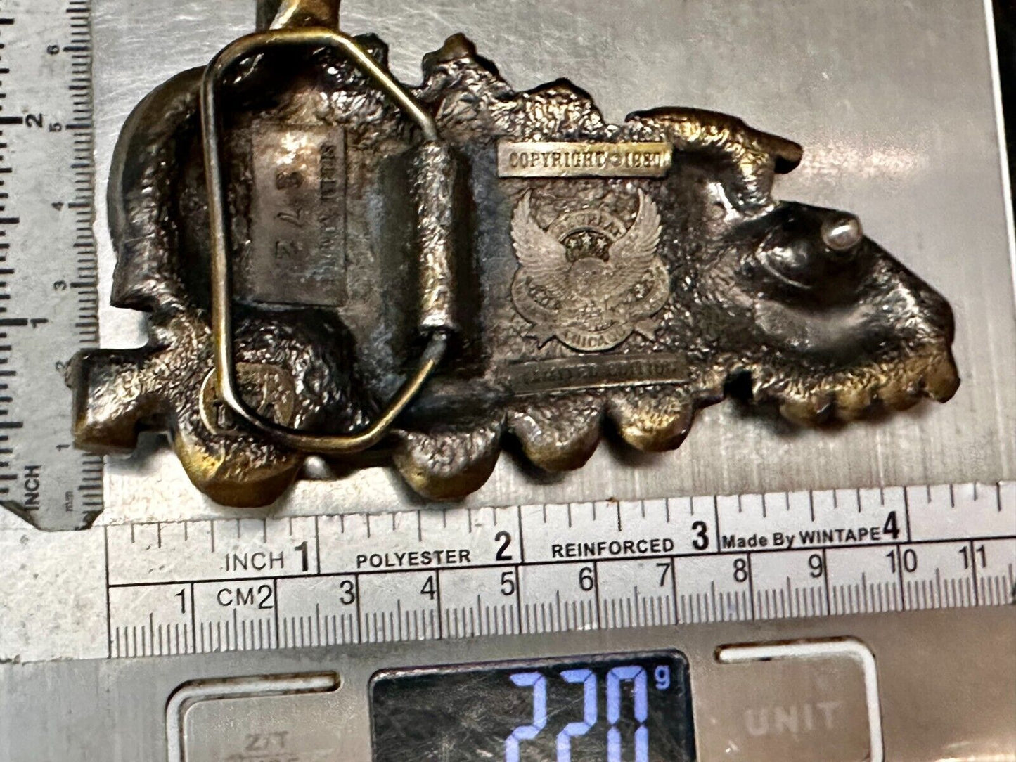 272 Train Locomotive RailRoad Vintage 1980 - The Great American Belt Buckle Co
