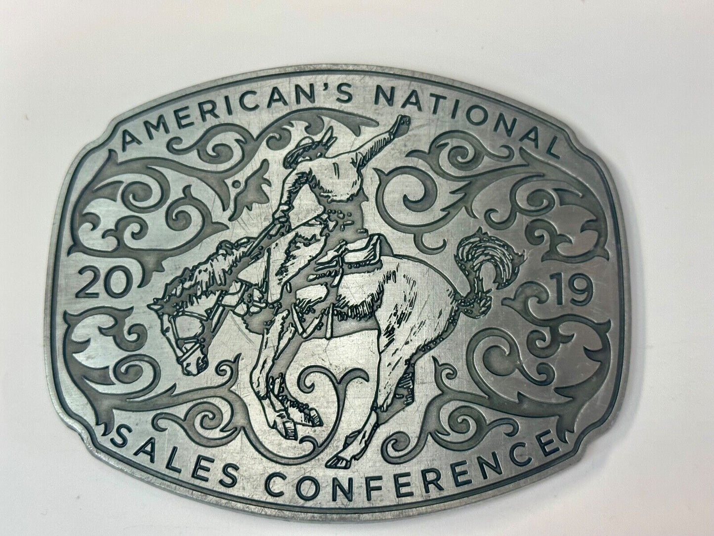 Americas National Sales Conference LARGE rodeo cowboy style belt buckle by SIMBA