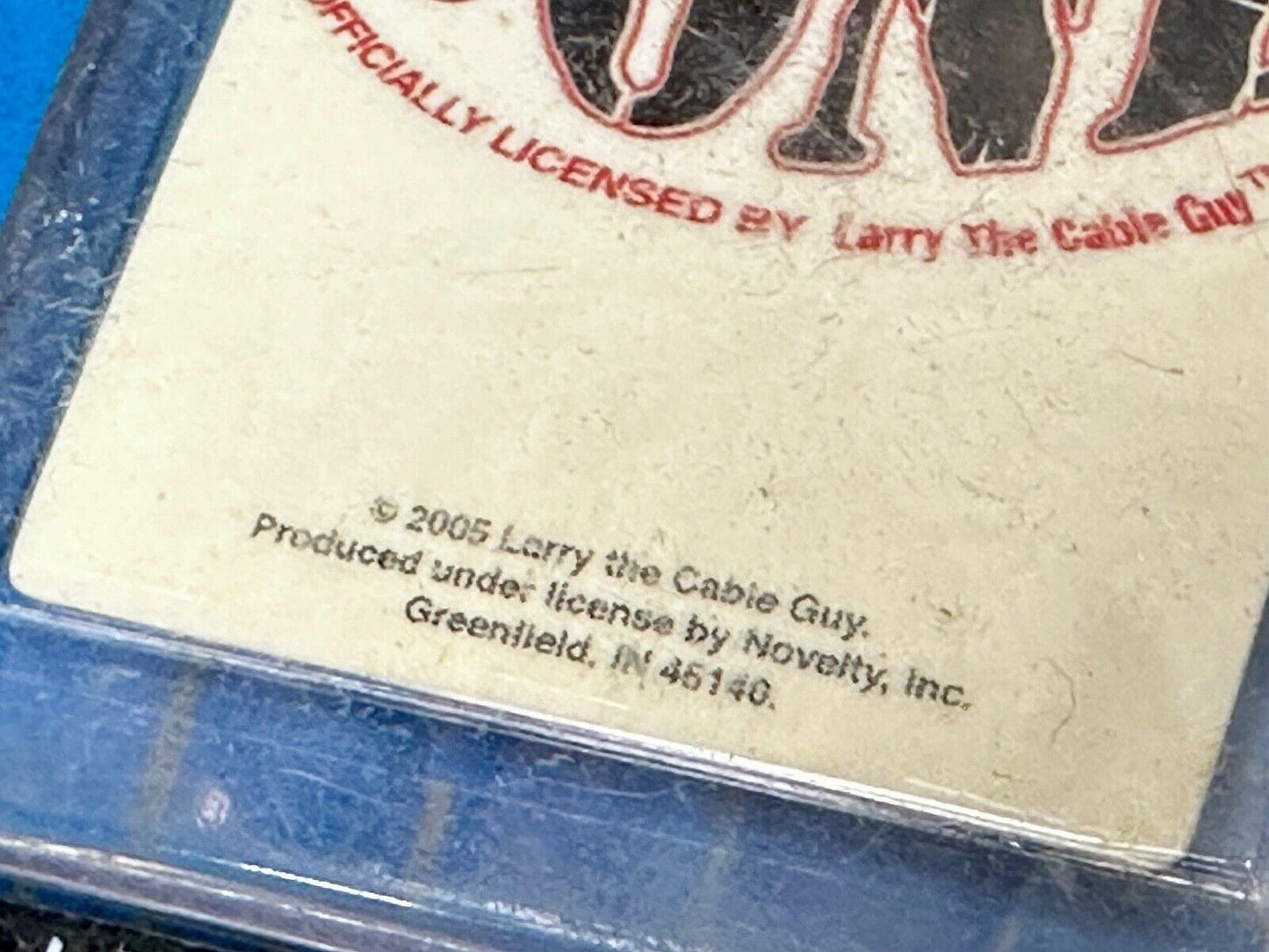 That's Funny Right There Larry The Cable Guy NOS Green Color Keychain Key Ring