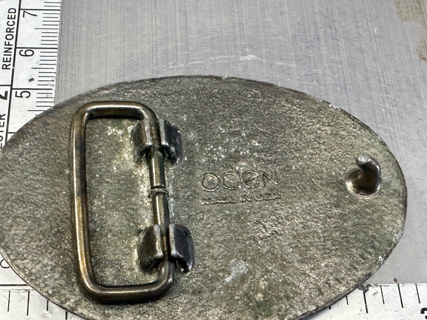 ALAN Custom Name Vintage Western Oval belt buckle by Oden