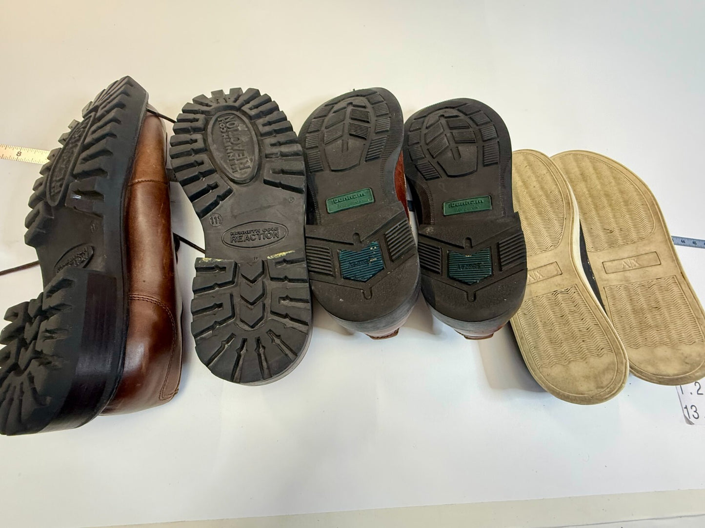 3 lot mens shoes - Armani Exchange AX , Kenneth Cole Reaction, Dunham Size 11.5
