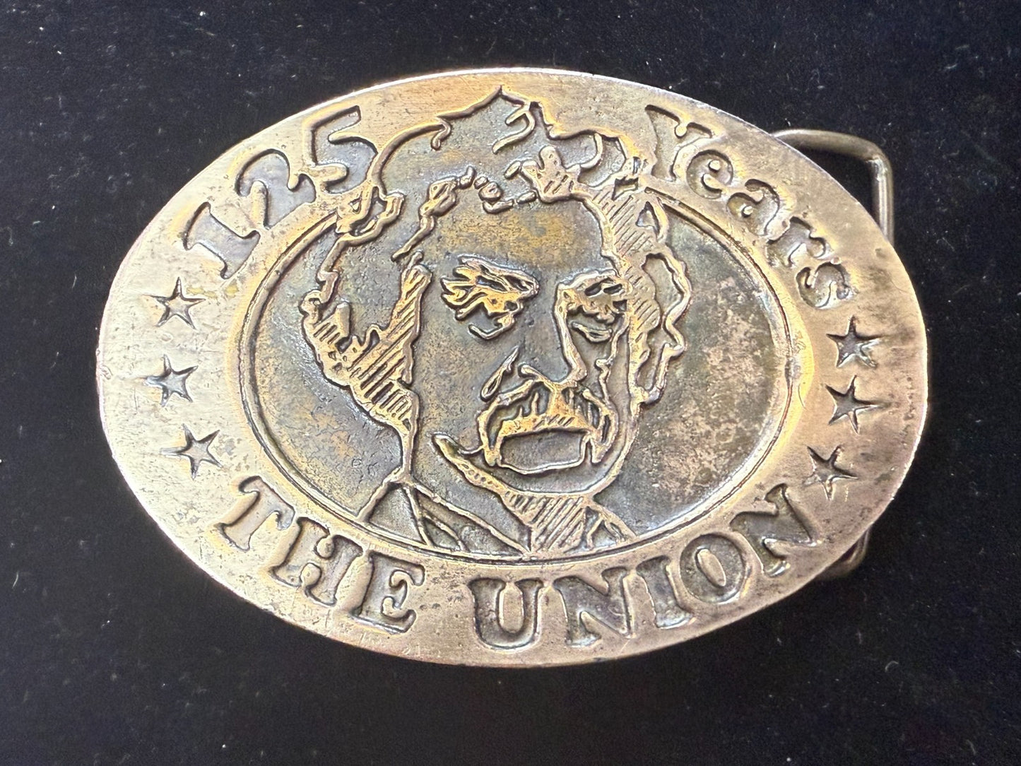The Union American Civil War 125 Years Grant Clemens Twain Cal Metal Belt Buckle