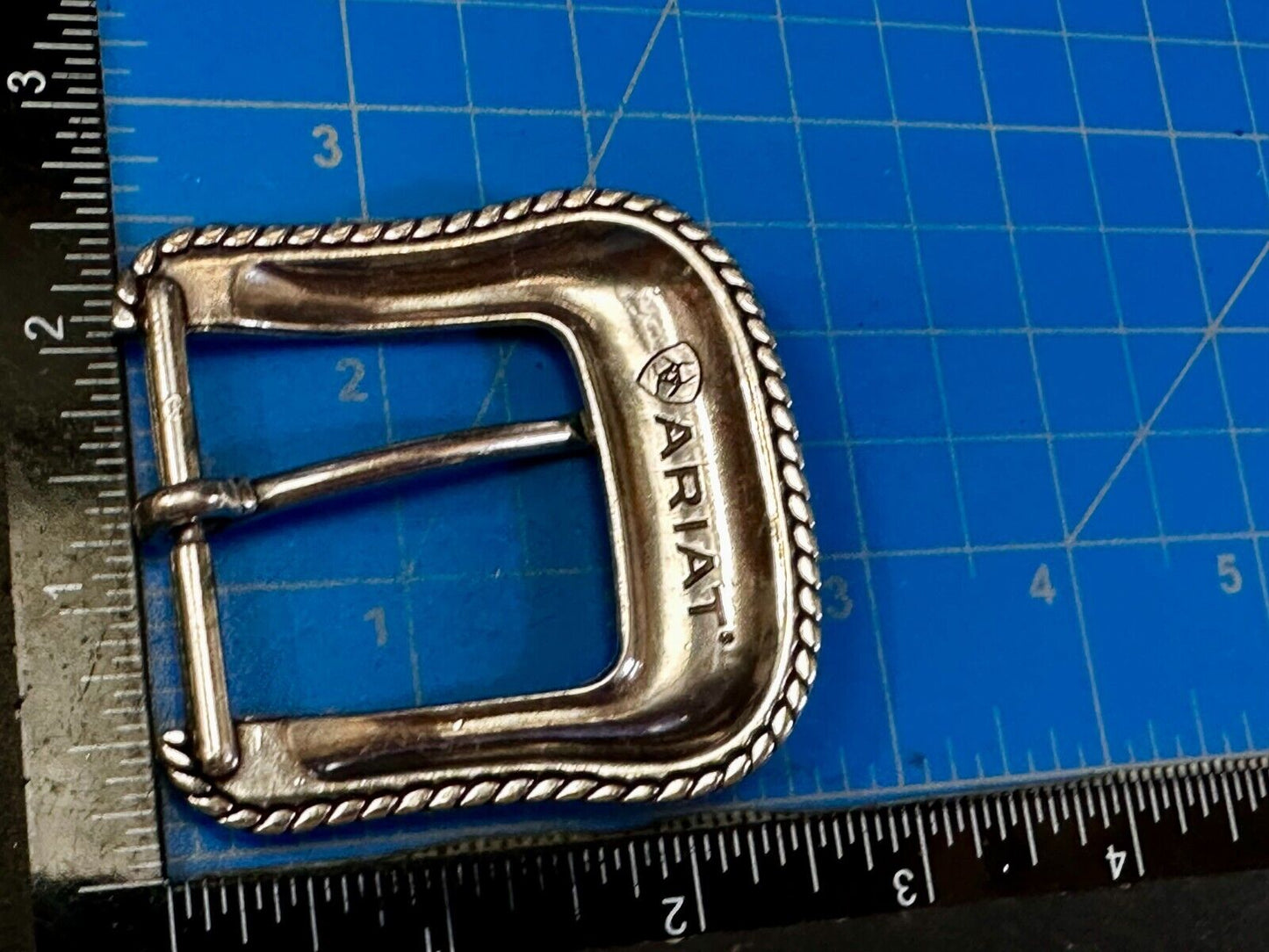 ARIAT Silver Belt Buckle A2108 Ranger Style Replacement Western Belt Buckle