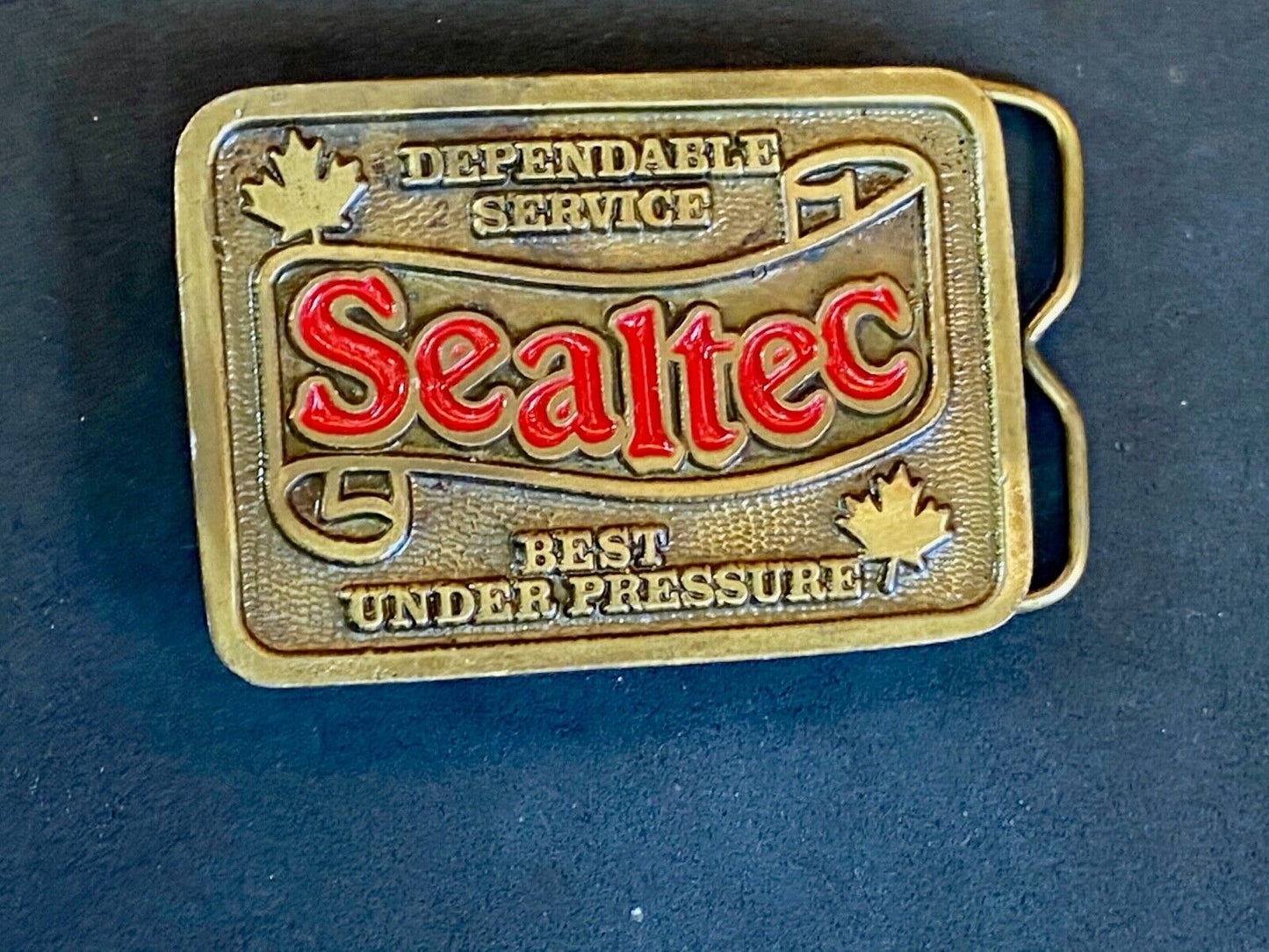 Vintage Belt Buckle - Sealtec - Company - Dependable Service Best Under Pressure