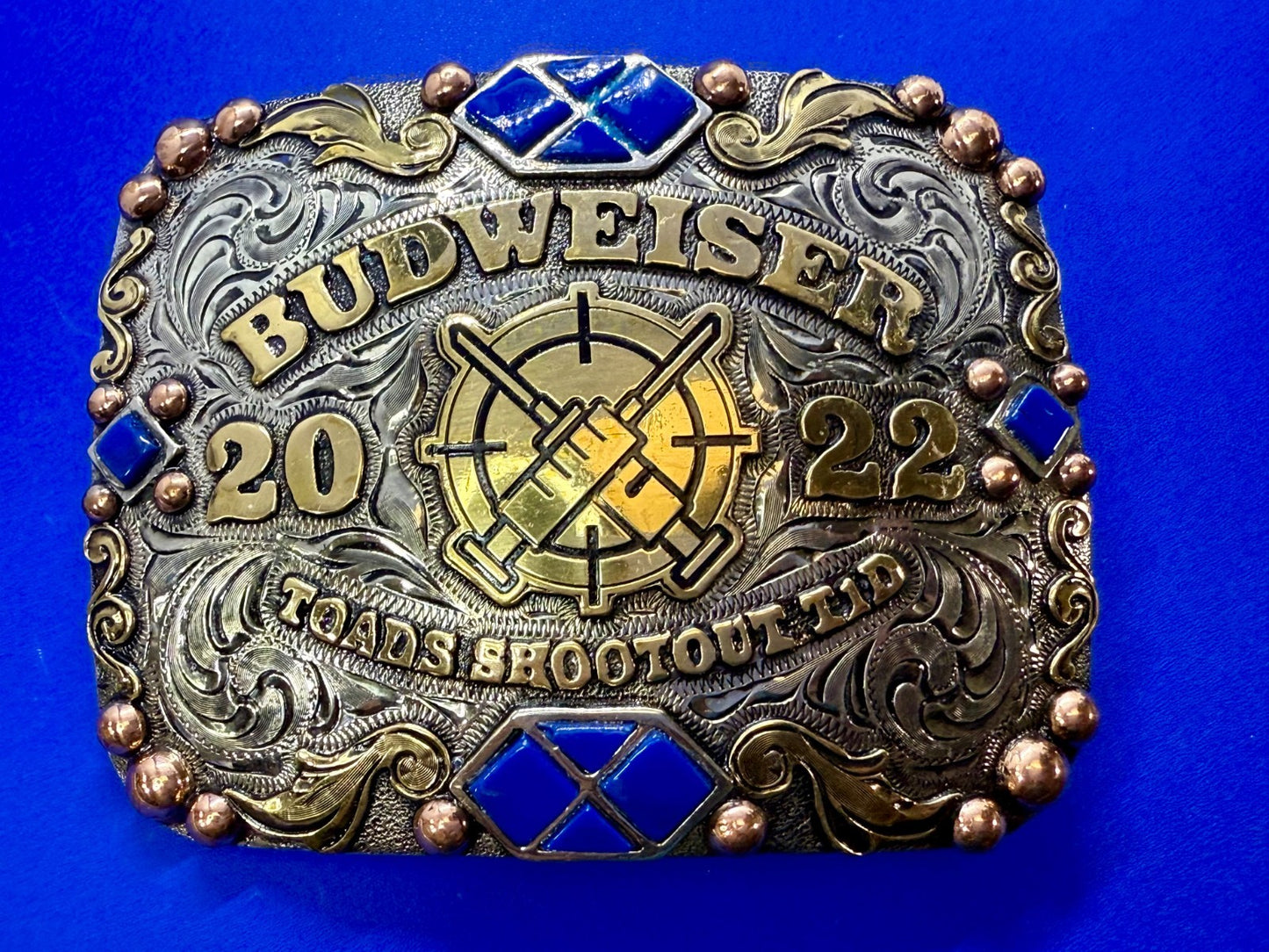 2022 Budweiser Toads Shootout TID 2ND to None NASCAR Trophy Belt Buckle
