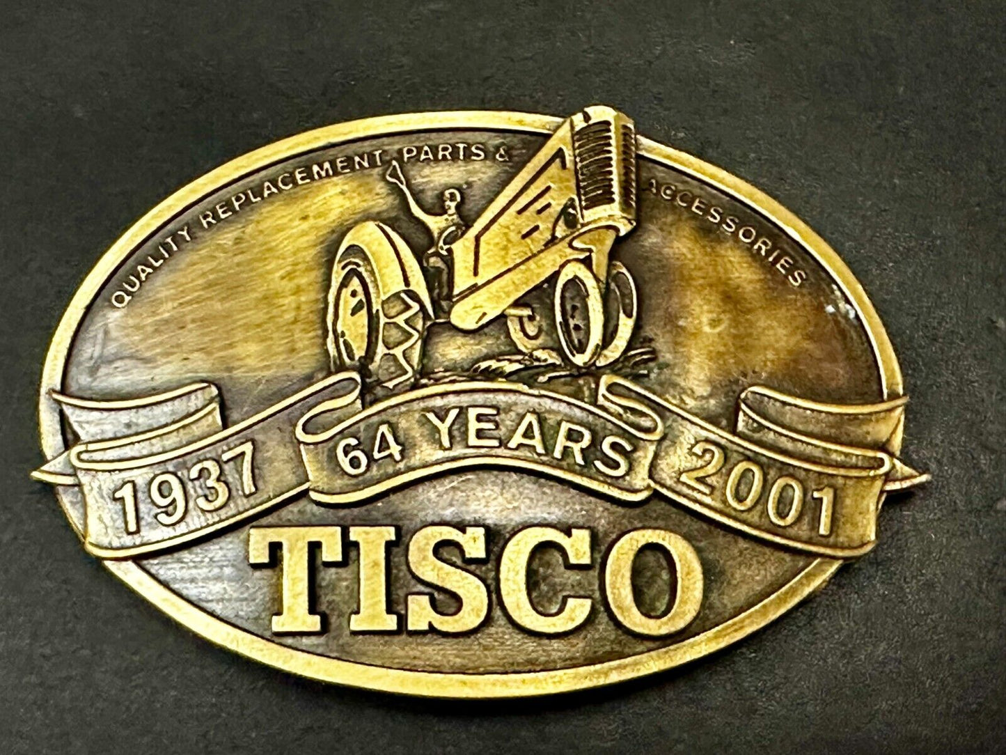 64 Years TISCO Tractor Implement Supply company NOS Belt Buckle by Speccast