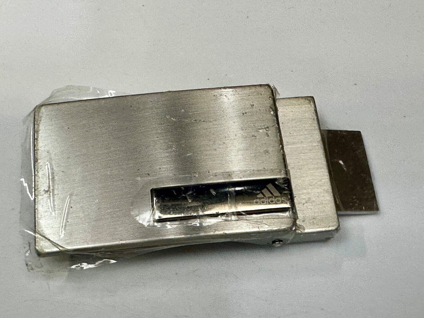 Adidas Clamp On Silver Tone Belt Buckle