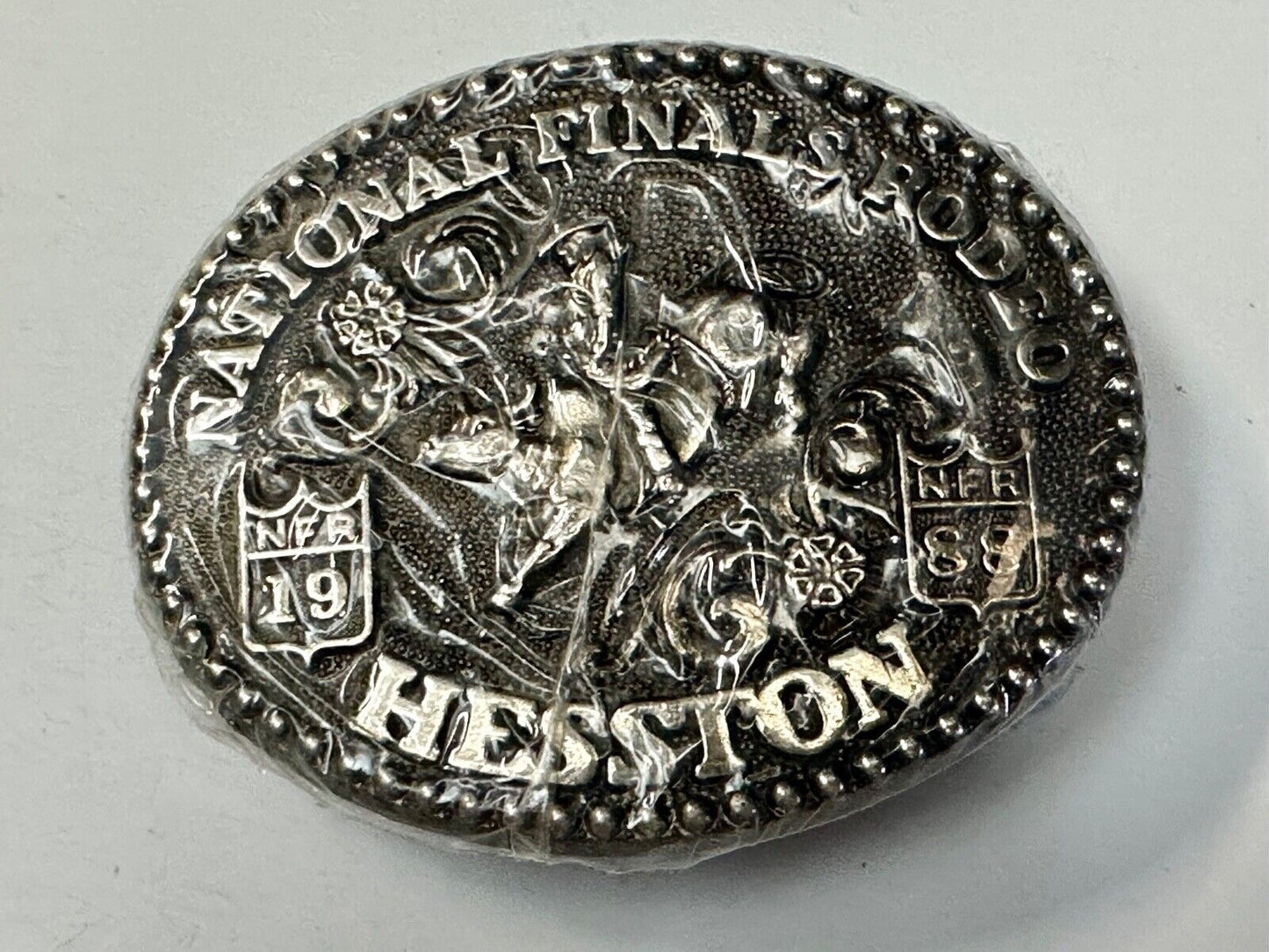 1988 Hesston National Finals Rodeo NFR Youth Size NOS Belt Buckle