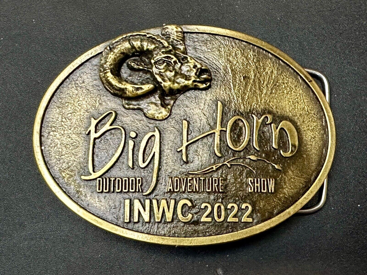 BIG HORN SHOW 2022 Outdoor Adventure Inland N.W. INWC Spokane WA Belt Buckle