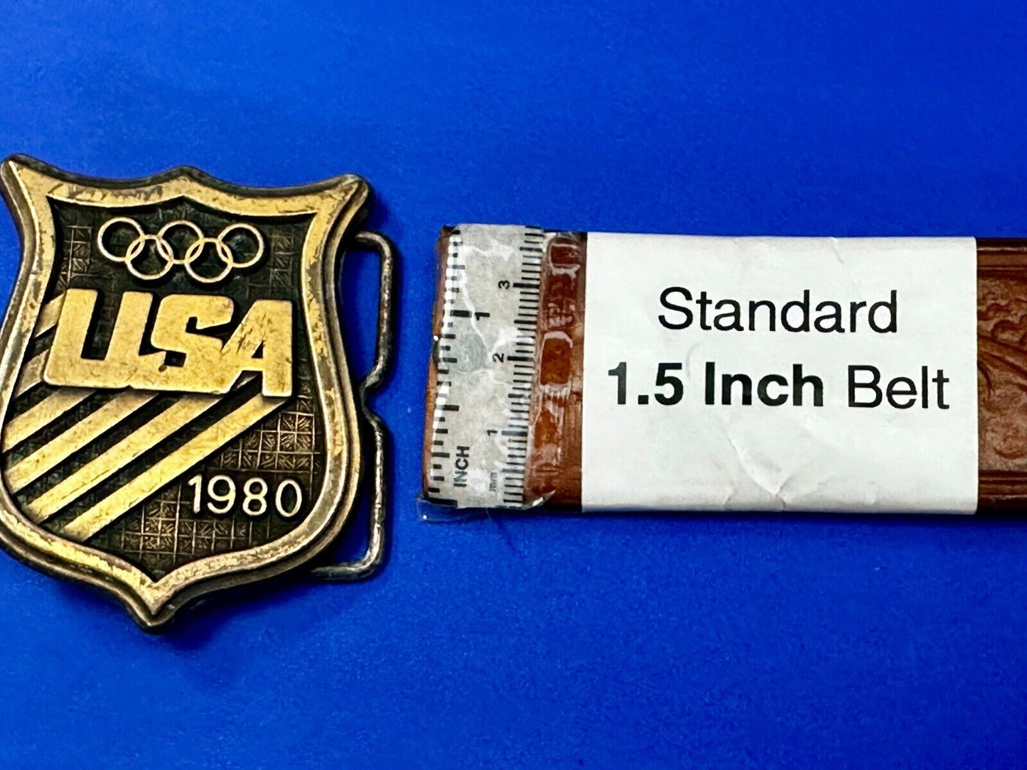 1980 USA Olympic Committee Vintage Paul Rollins Belt Buckle by RJ