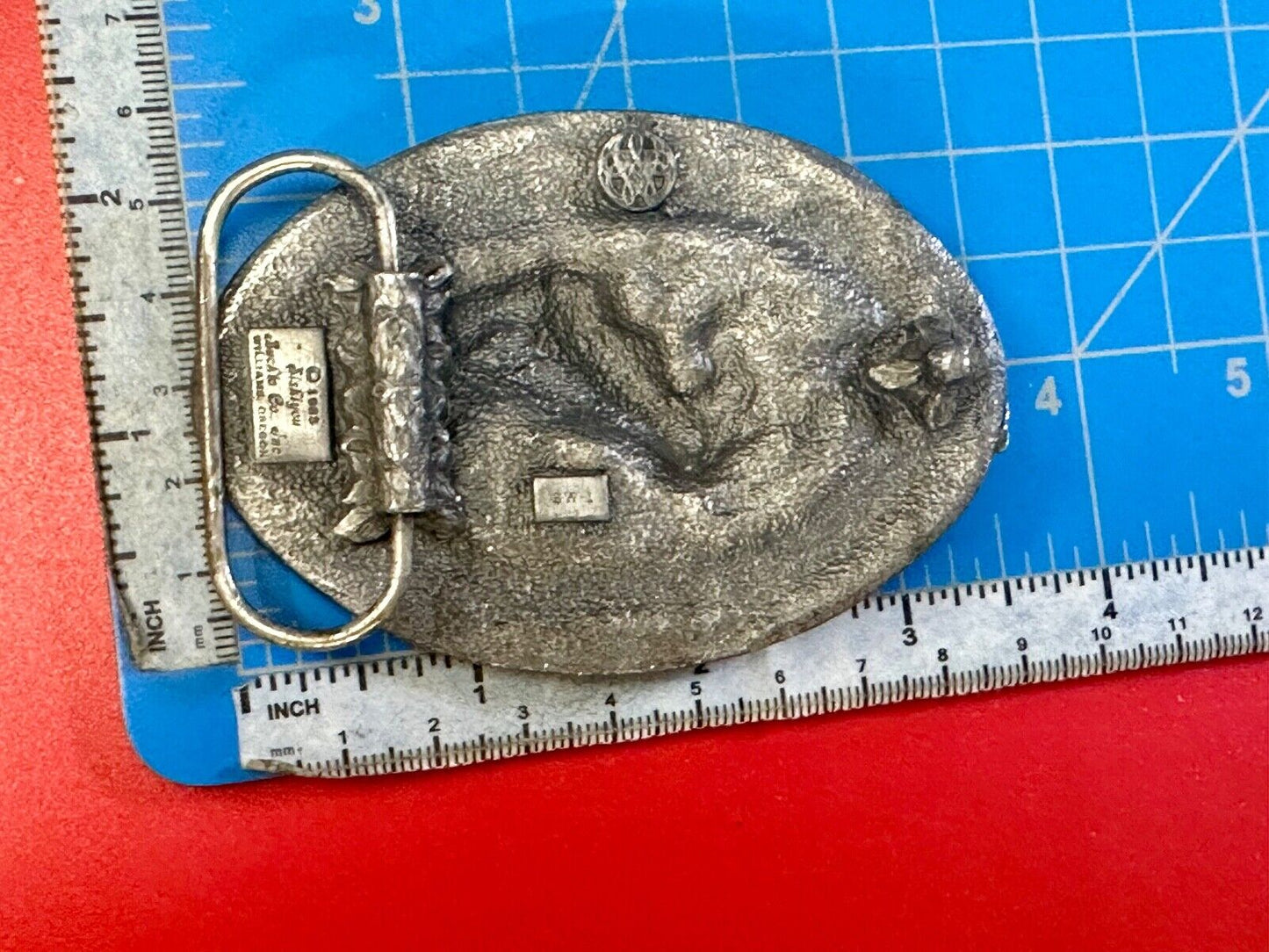 Vintage 1985 Horse lovers siskiyou pewter belt buckle