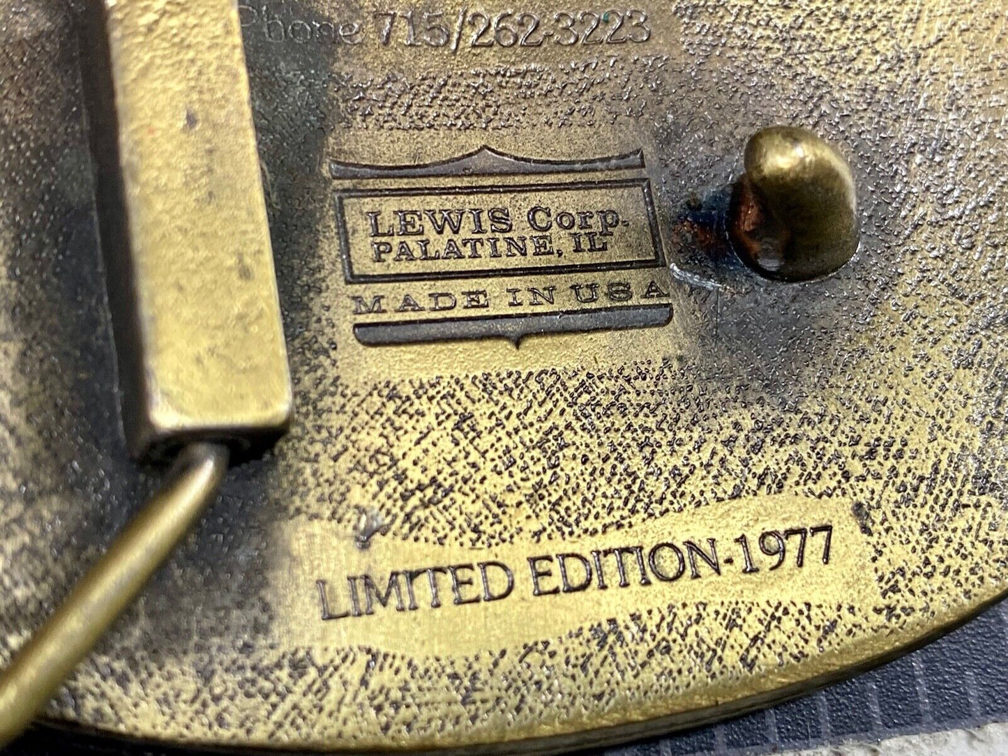 1977 Jacques Seed Farming Agriculture Corn Technology Belt Buckle By Lewis