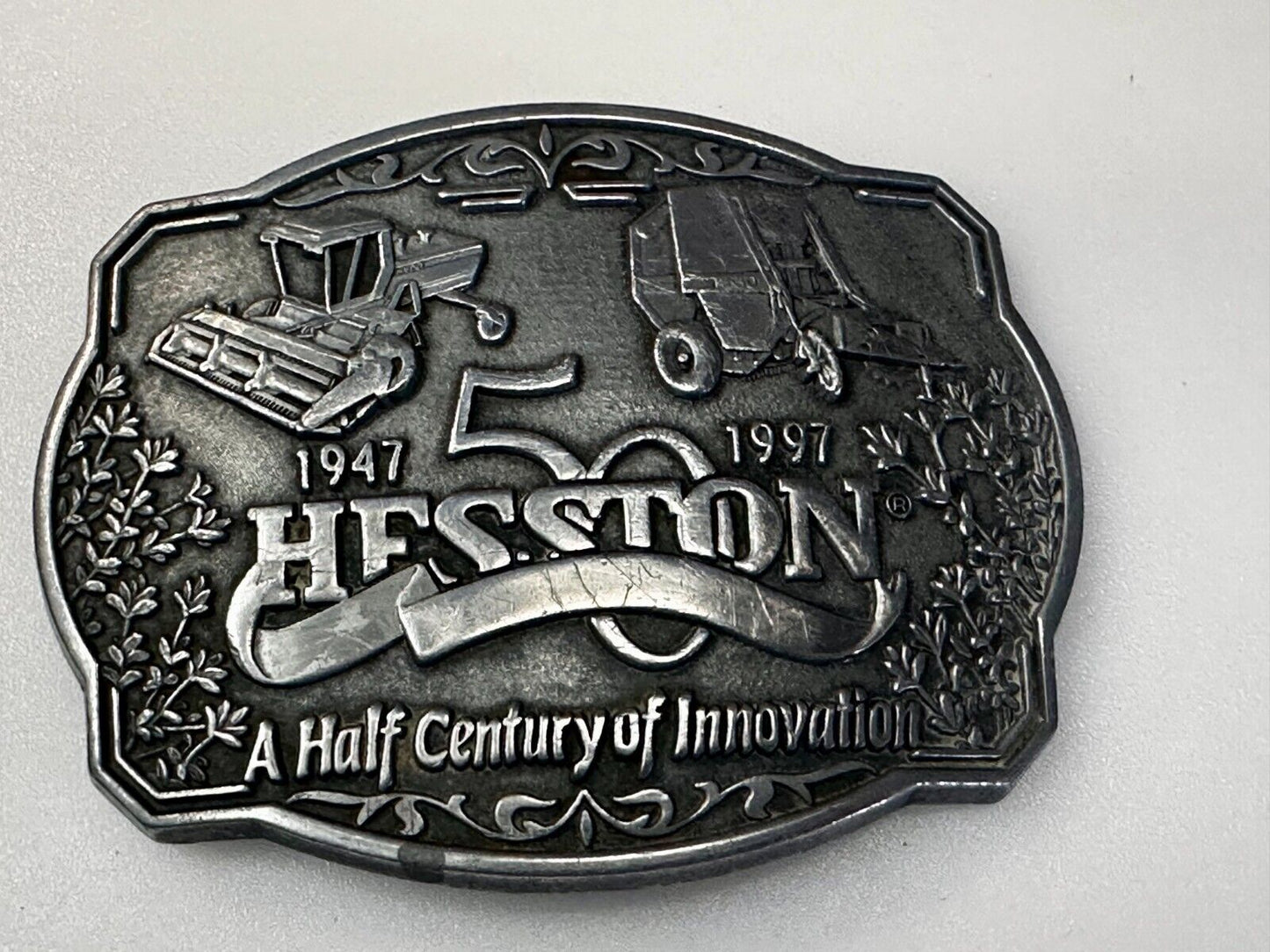 1997 NFR Half Century Of Innovation National Finals Rodeo 50 year Belt Buckle