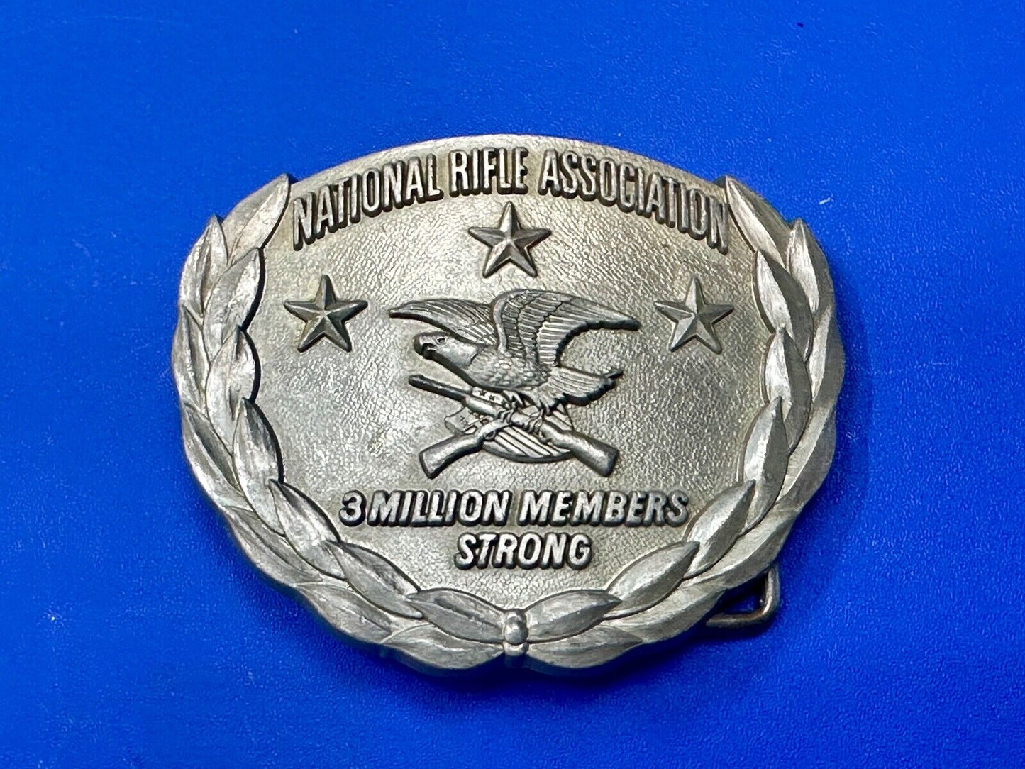 3 Million Members Strong National Rifle Assn NRA Membership belt buckle
