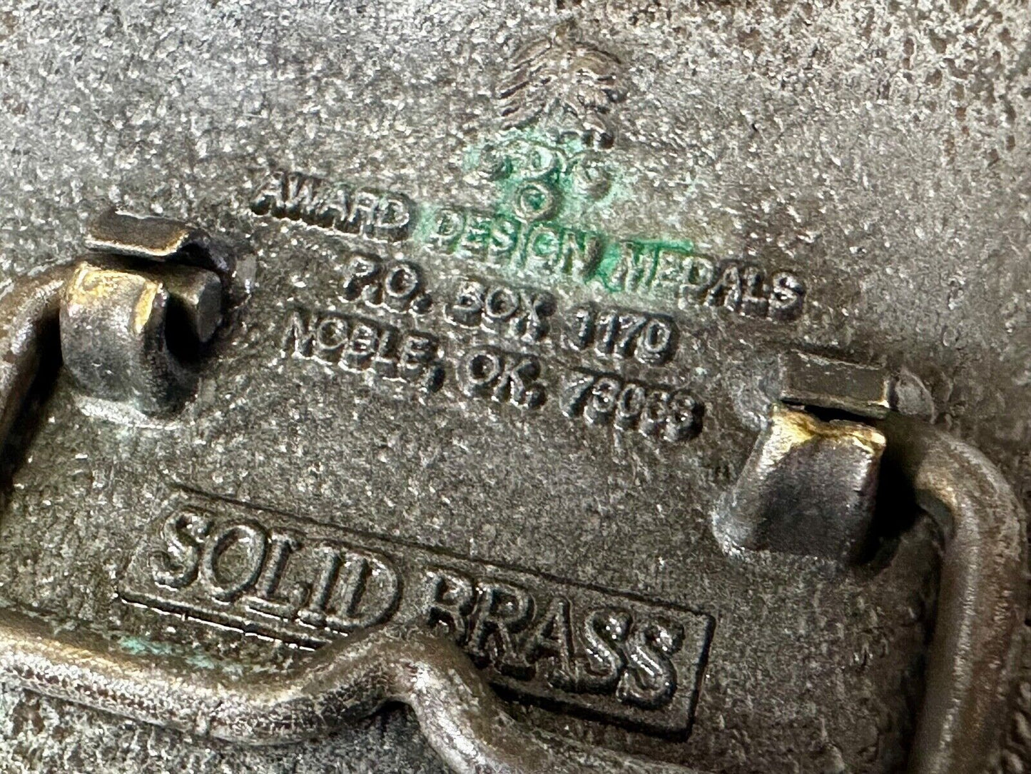 The Great Seal of the State of Missouri Branson Brass Commemorative Belt Buckle