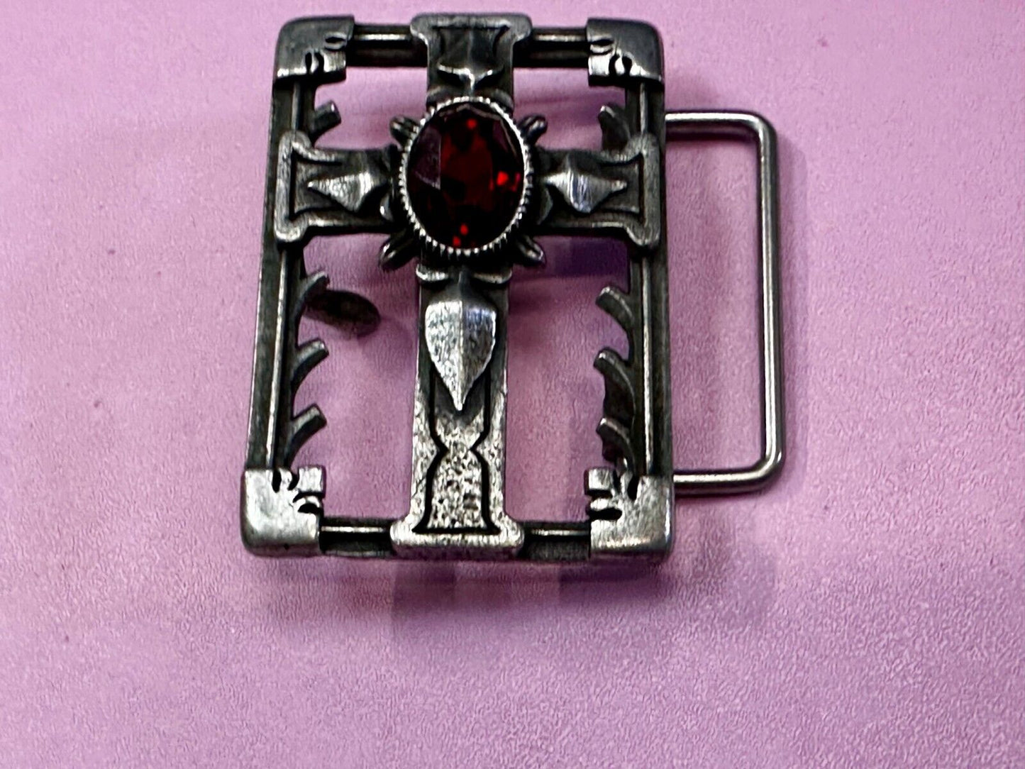 Alchemy Gothic Cross Openwork Centerpiece 2004 Belt Buckle Made in England