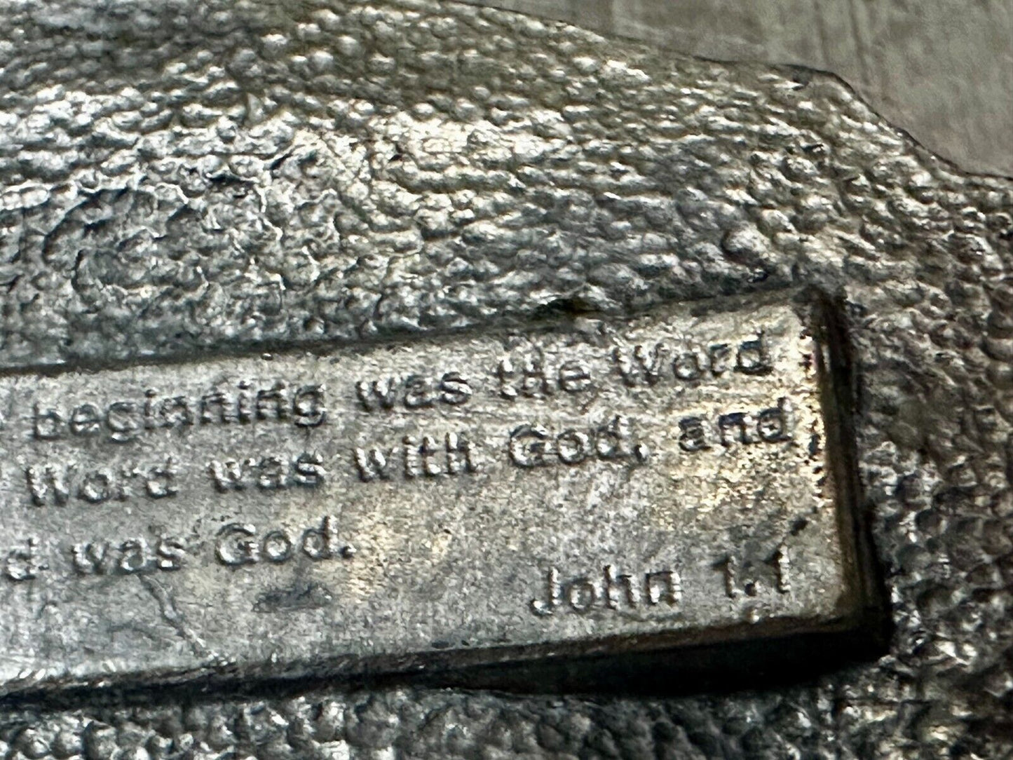 The Word of God is living and powerful Vintage Religious scripture Belt Buckle